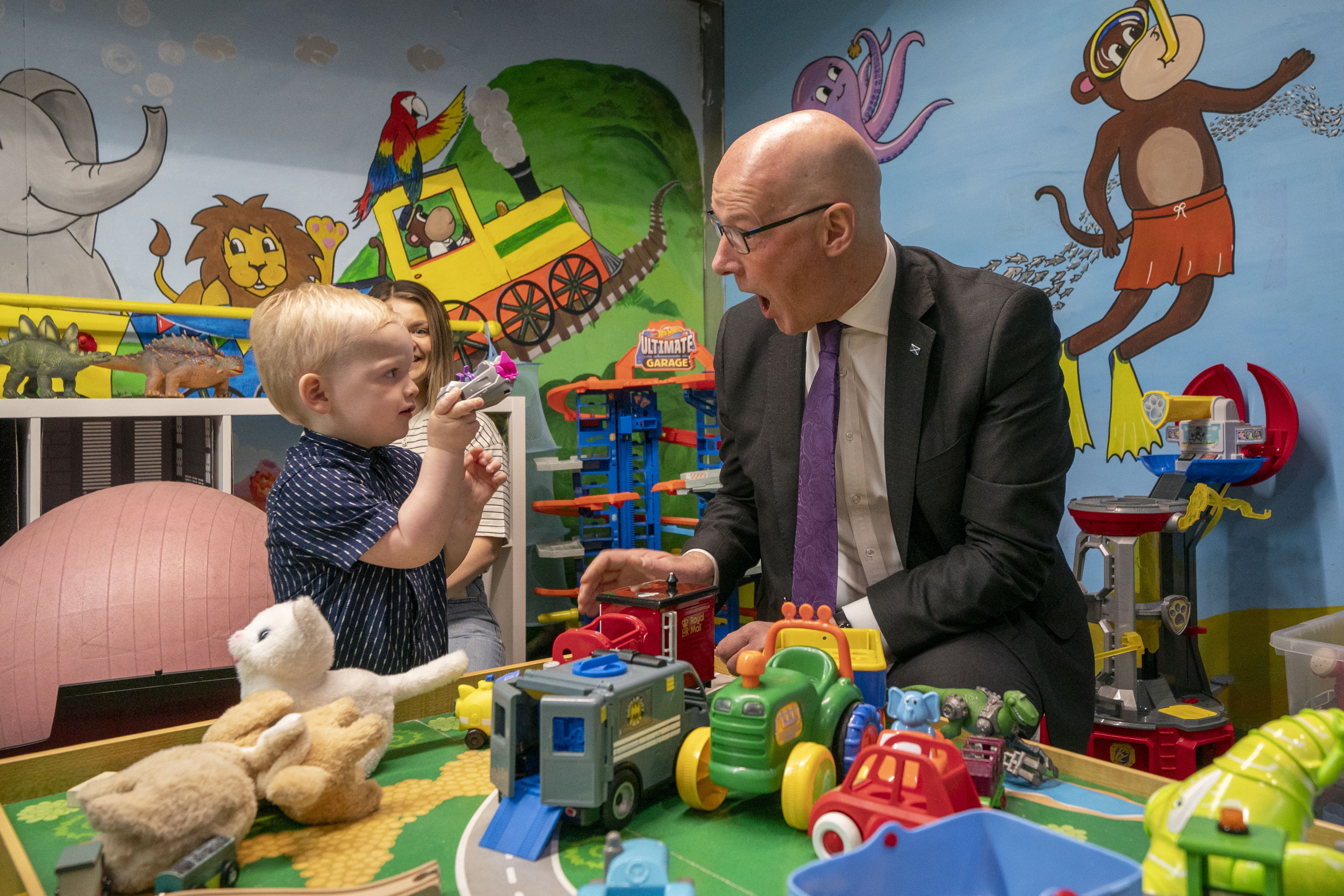 The First Minister spoke during a visit to Hamilton on Monday (Jane Barlow/PA)