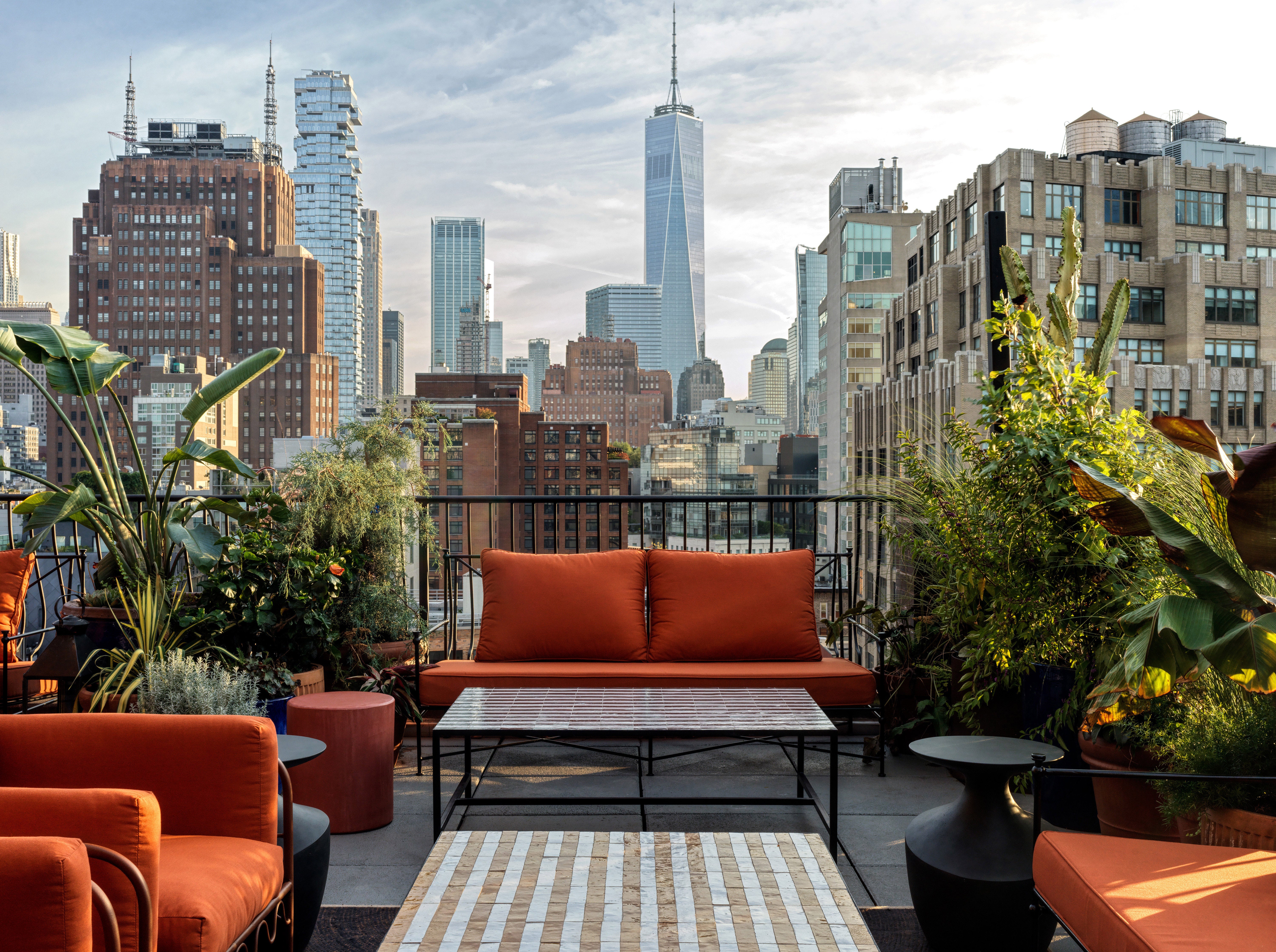 The Manner's rooftop terrace