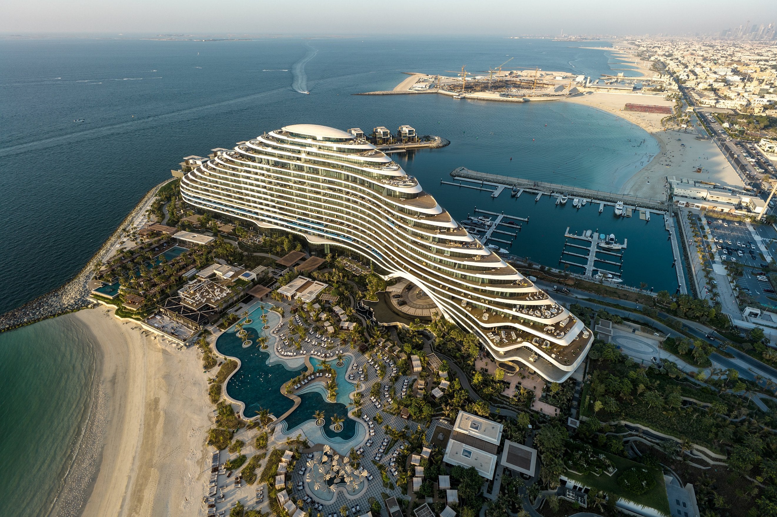 Jumeirah Marsa Al Arab in Dubai, which 'offers a condensed version of the Dubai experience — international, modern and fascinating'