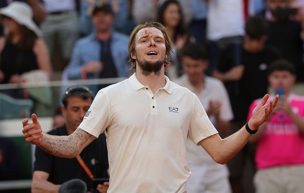 Alexander Bublik was visibly emotional after beating Jack Draper