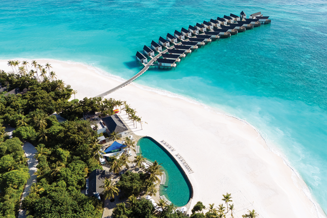 <p>The resort has 167 over-water and beach villas </p>