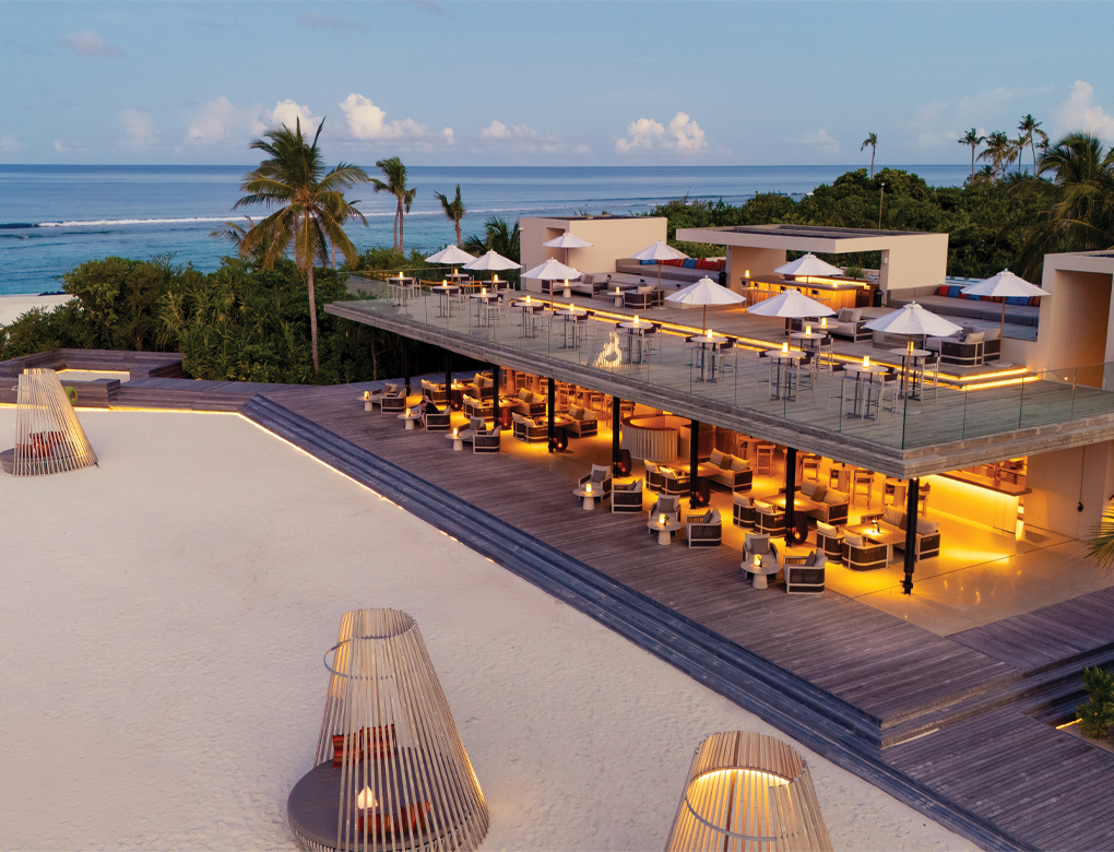 Ampers&nd bar is a lively spot in the evening