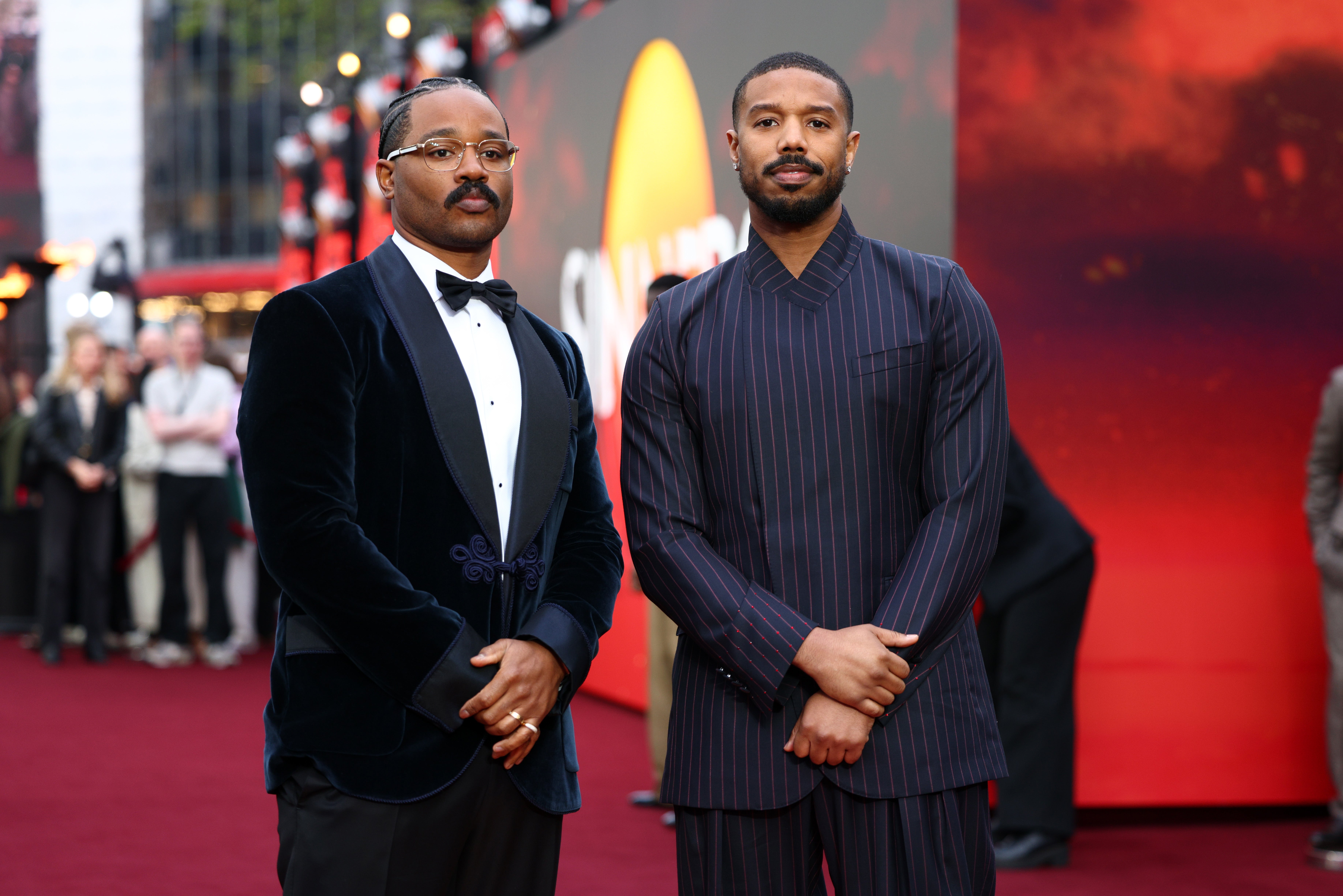 Ryan Coogler and Michael B Jordan attend the European premiere of Sinners in April 2025