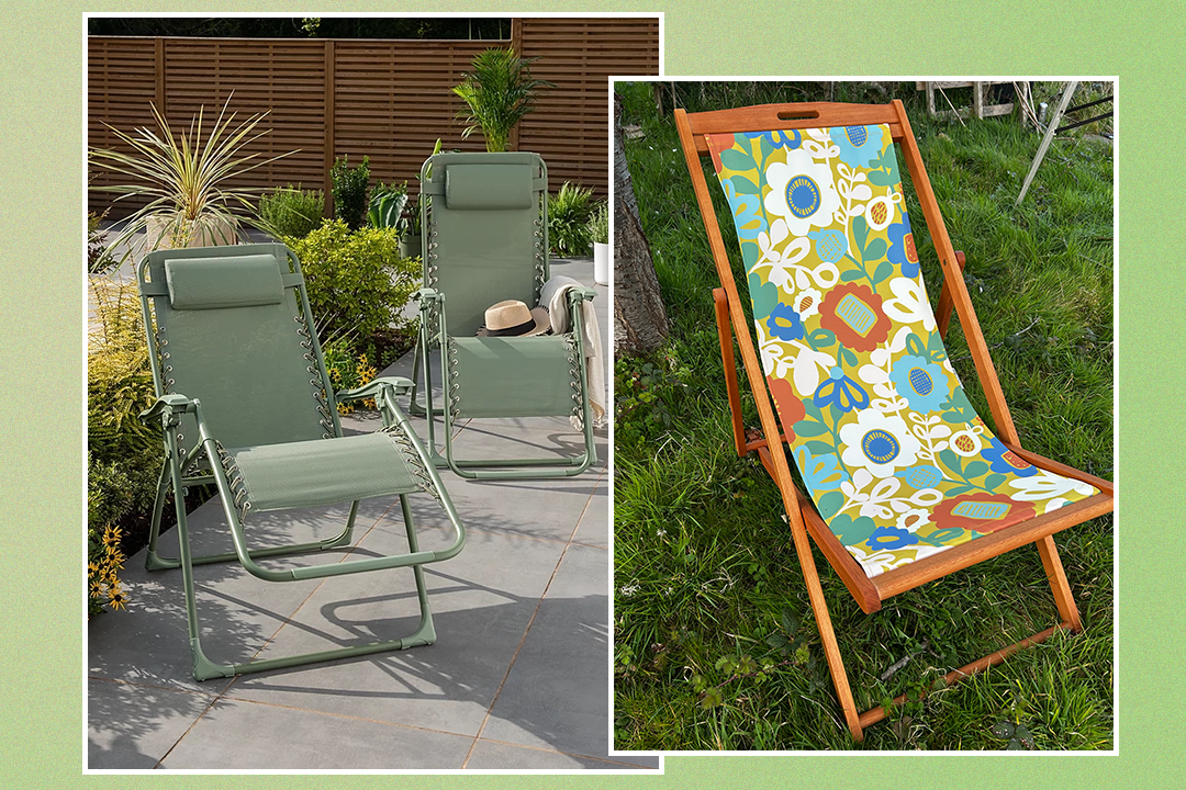 These relaxed recliners are perfect for summertime lazing in the garden or sunbathing on the beach