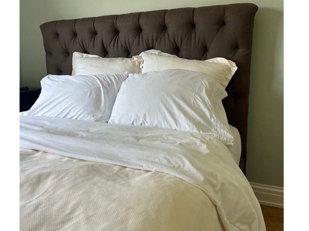 These microfiber sheets performed better than expected at temperature regulation (Brigitt Earley/The Independent)