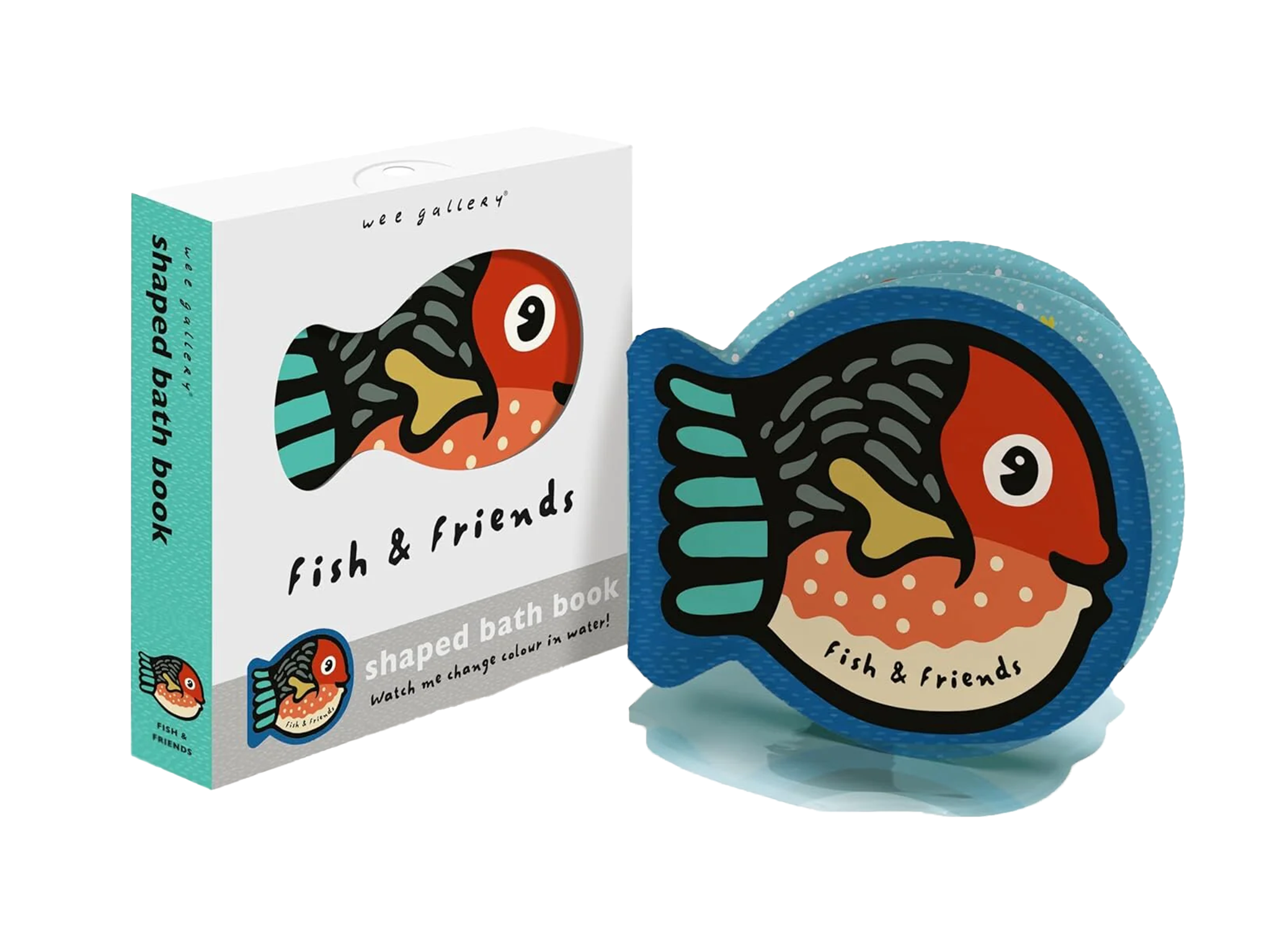 Best baby book Indybest review ‘Fish & Friends’ bath book by Wee Gallery
