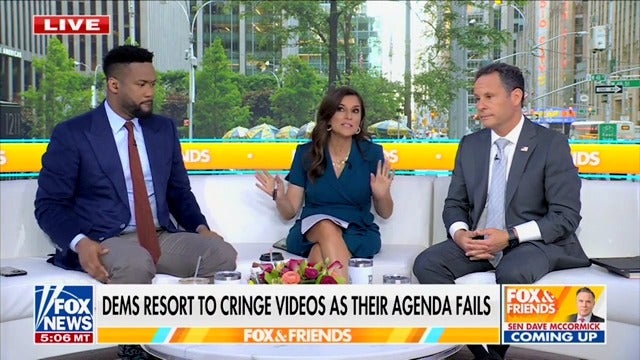 ‘The word chicken – one of the problems that the Democrats have had with Donald Trump is the fact that after ‘fight, fight, fight,’ everyone knows he is the bravest man in the world,’ Fox & Friends co-host Rachel Campos-Duffy said