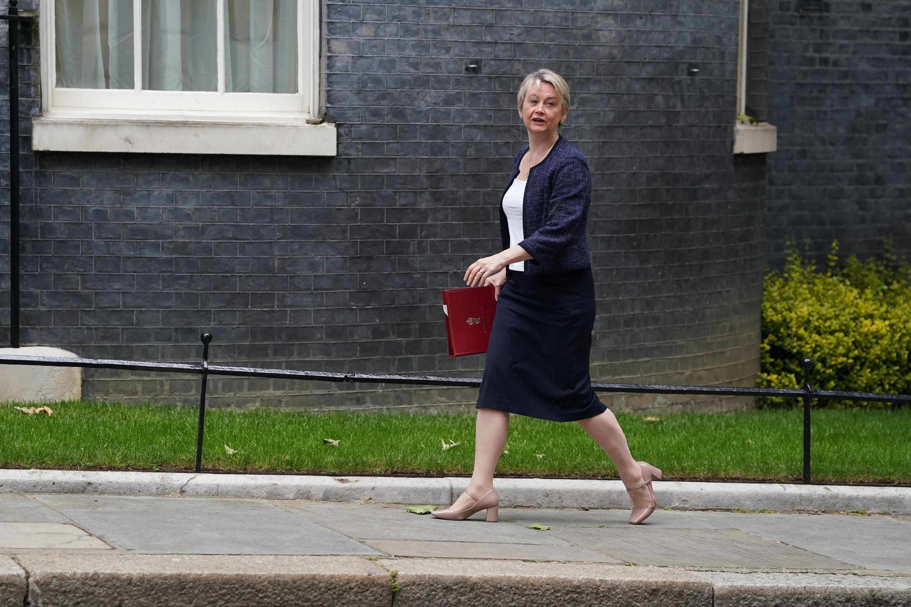 Home Secretary Yvette Cooper arrives in Downing Street, London, for a Cabinet meeting on Tuesday (Gareth Fuller/PA)