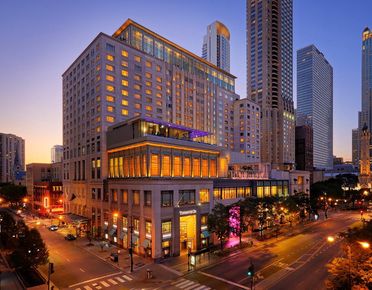 The Peninsula Chicago is located on the 'prestigious' intersection of Michigan and Chicago avenues
