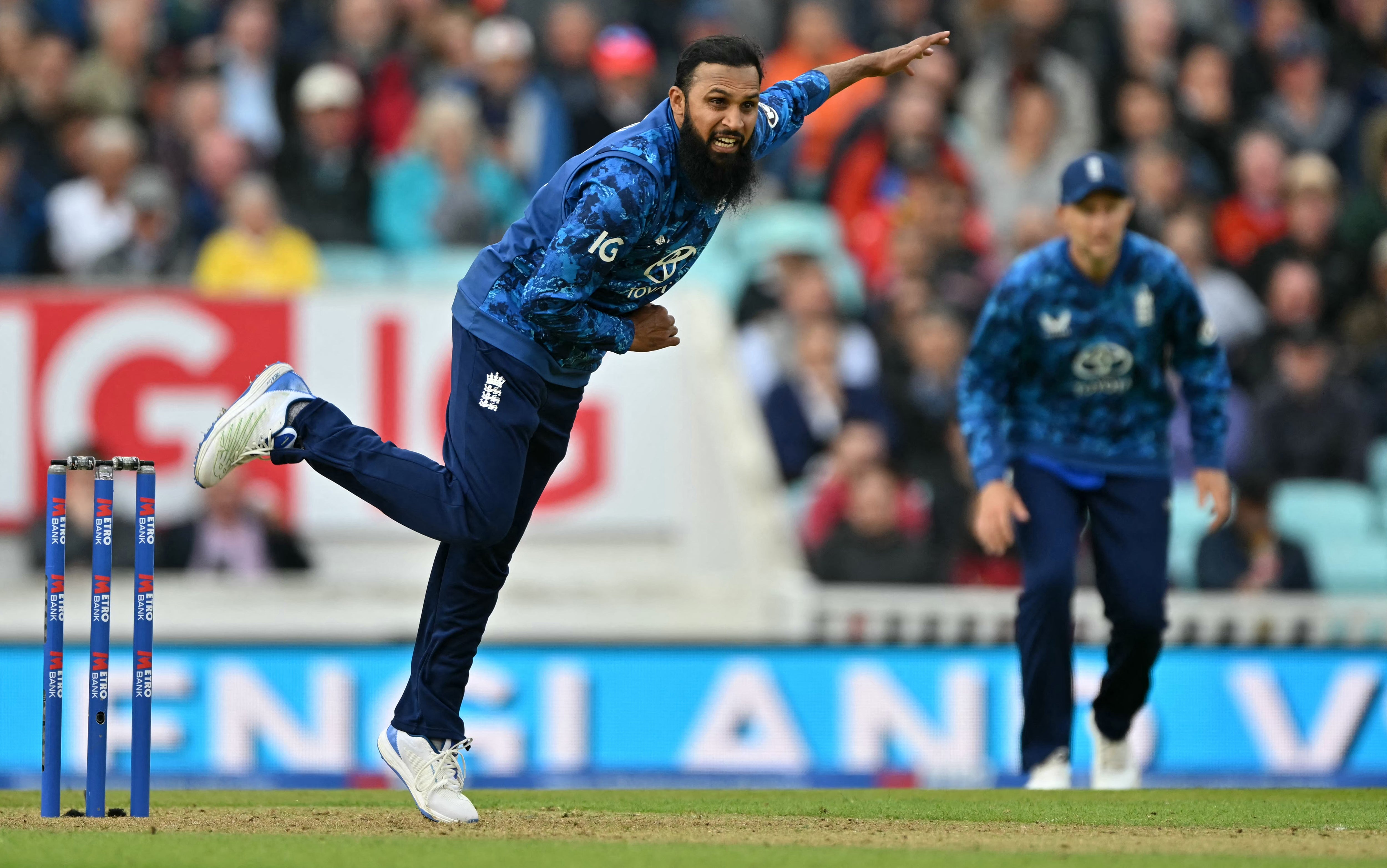 Adil Rashid took 3-40 to limit West Indies in the third ODI