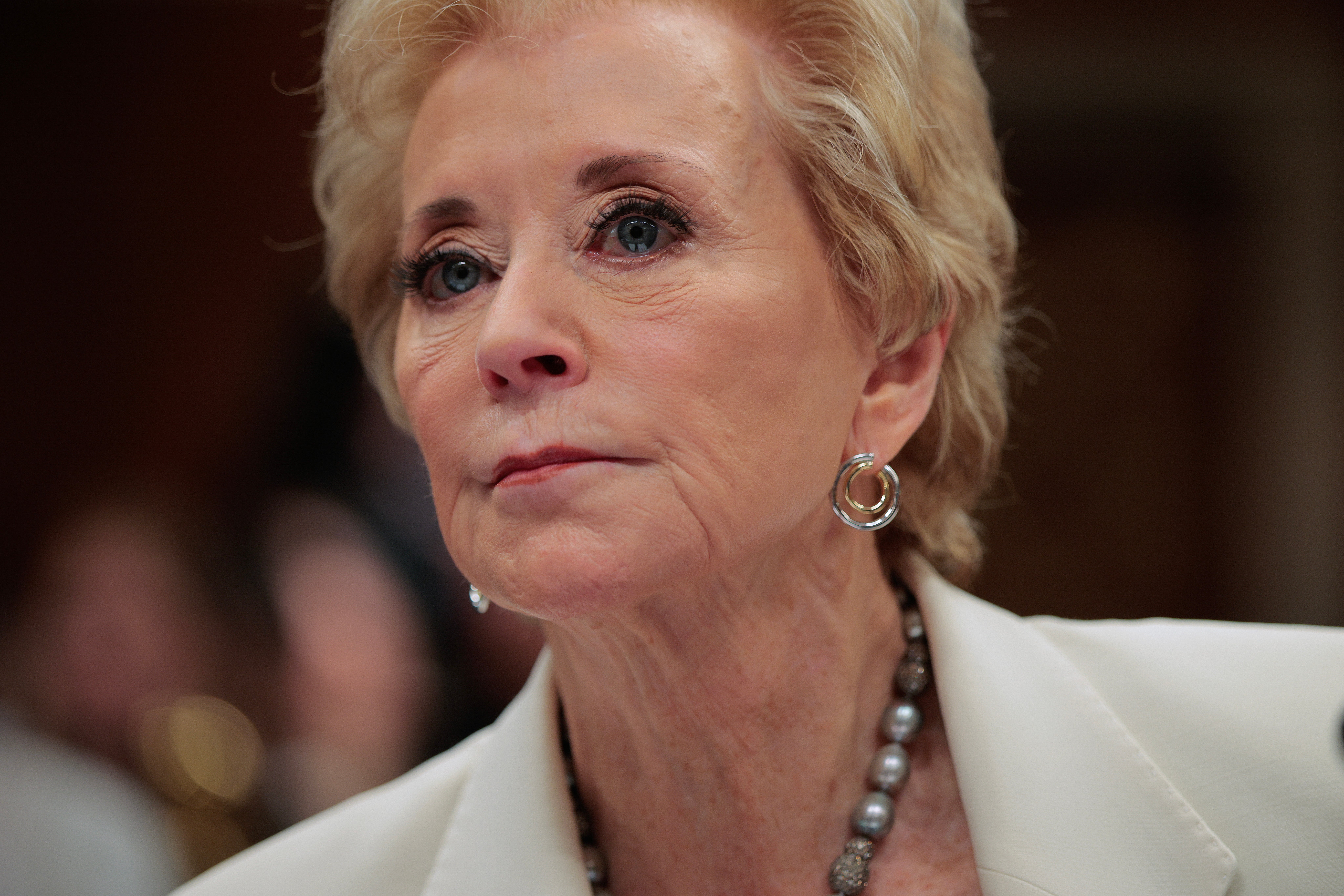 Education Secretary Linda McMahon struggles with basic math when trying to add up proposed budget cuts