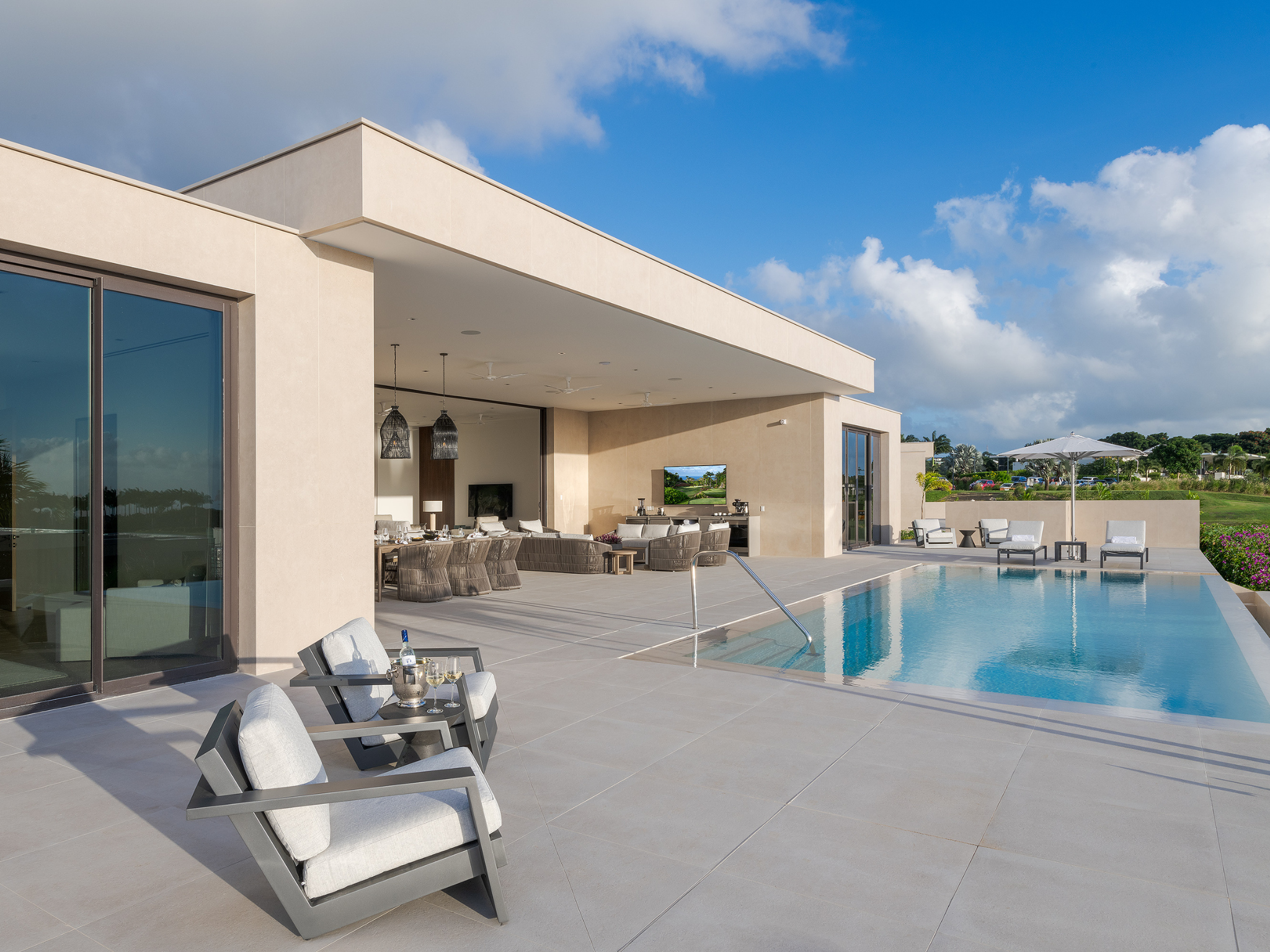 The villas at Apes Hill are impeccably laid out and boast panoramic views from a high vantage point