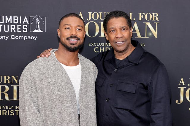 <p>Michael B Jordan and Denzel Washington </p>