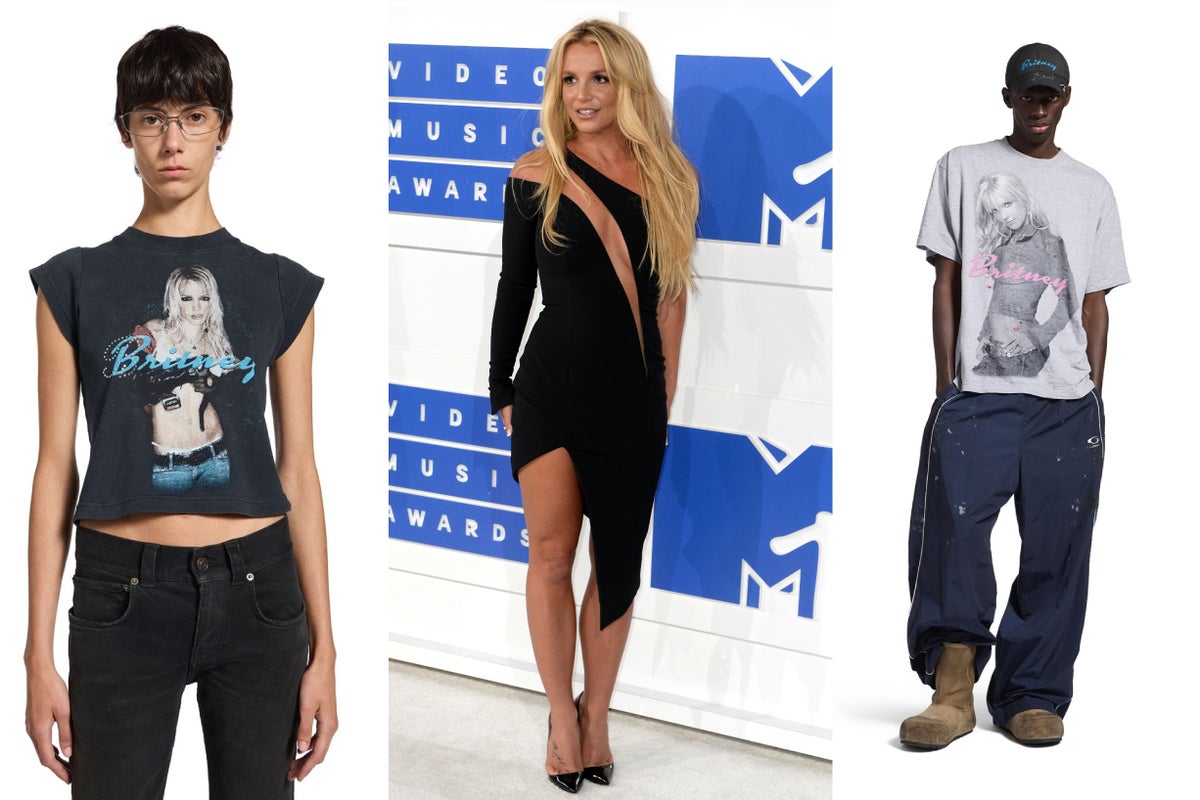 Britney Spears works with Balenciaga for the collection in a limited edition Britney Spears works with Balenciaga for the collection in a limited edition