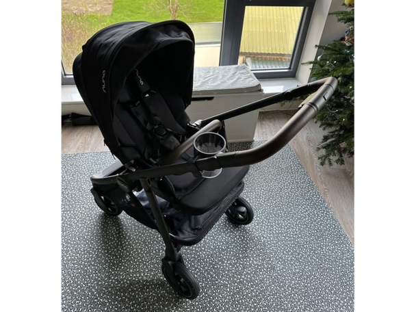 In size, the Nuna swiv is between a travel buggy and a travel system (Chloe Hubbard/The Independent)