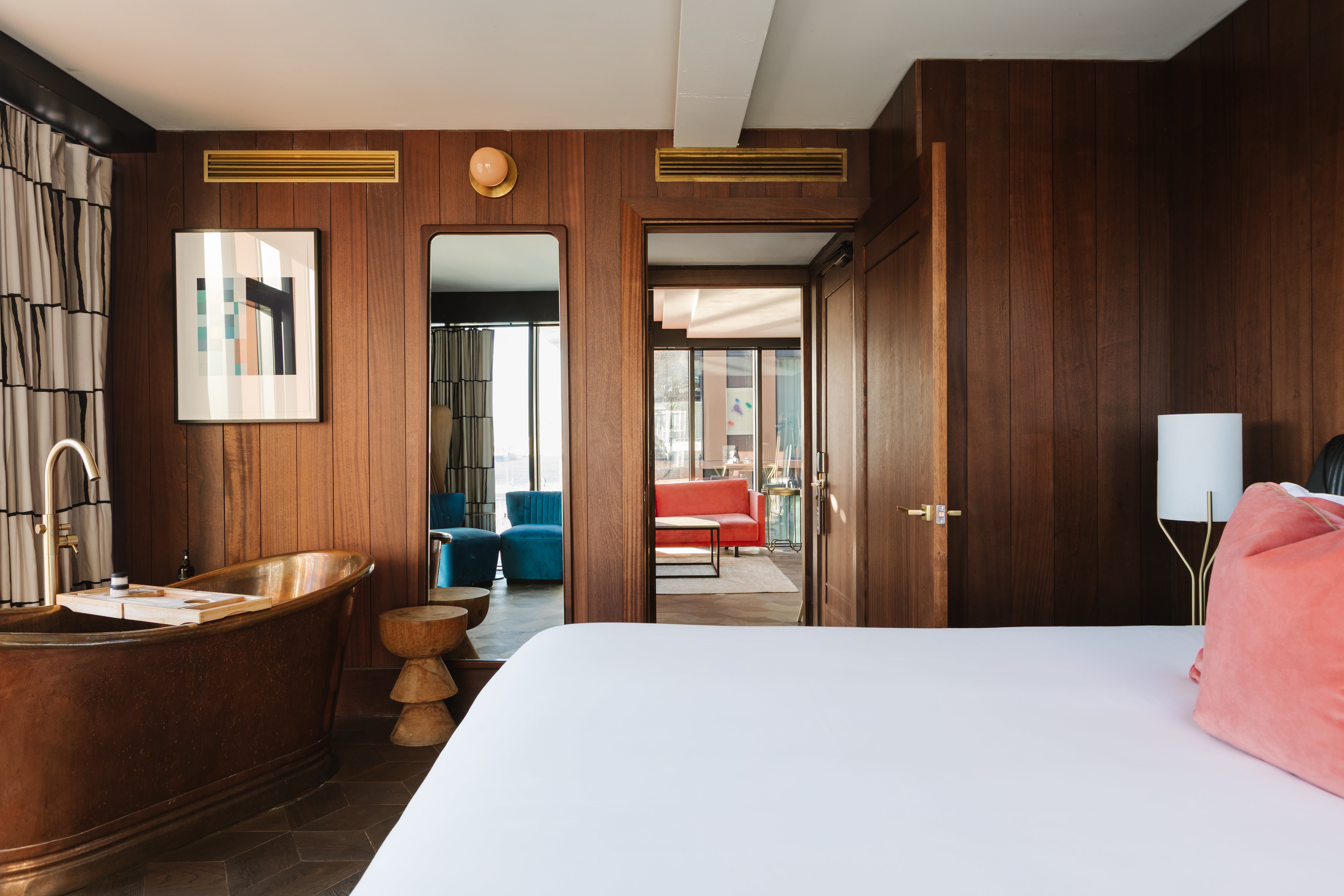 Some of the Mayson’s rooms come with brass bathtubs