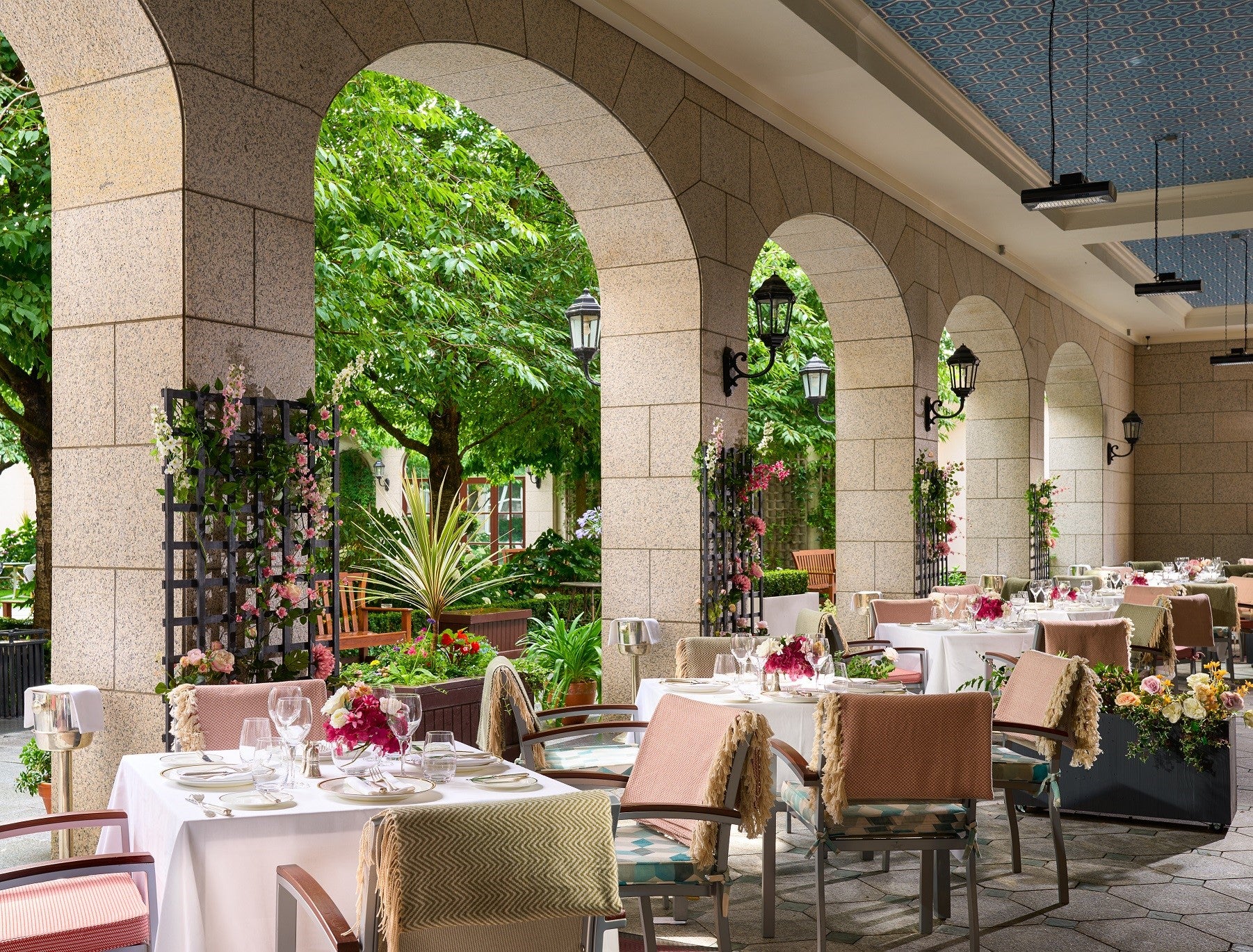 For al-fresco courtyard dining, book into the InterContinental Dublin