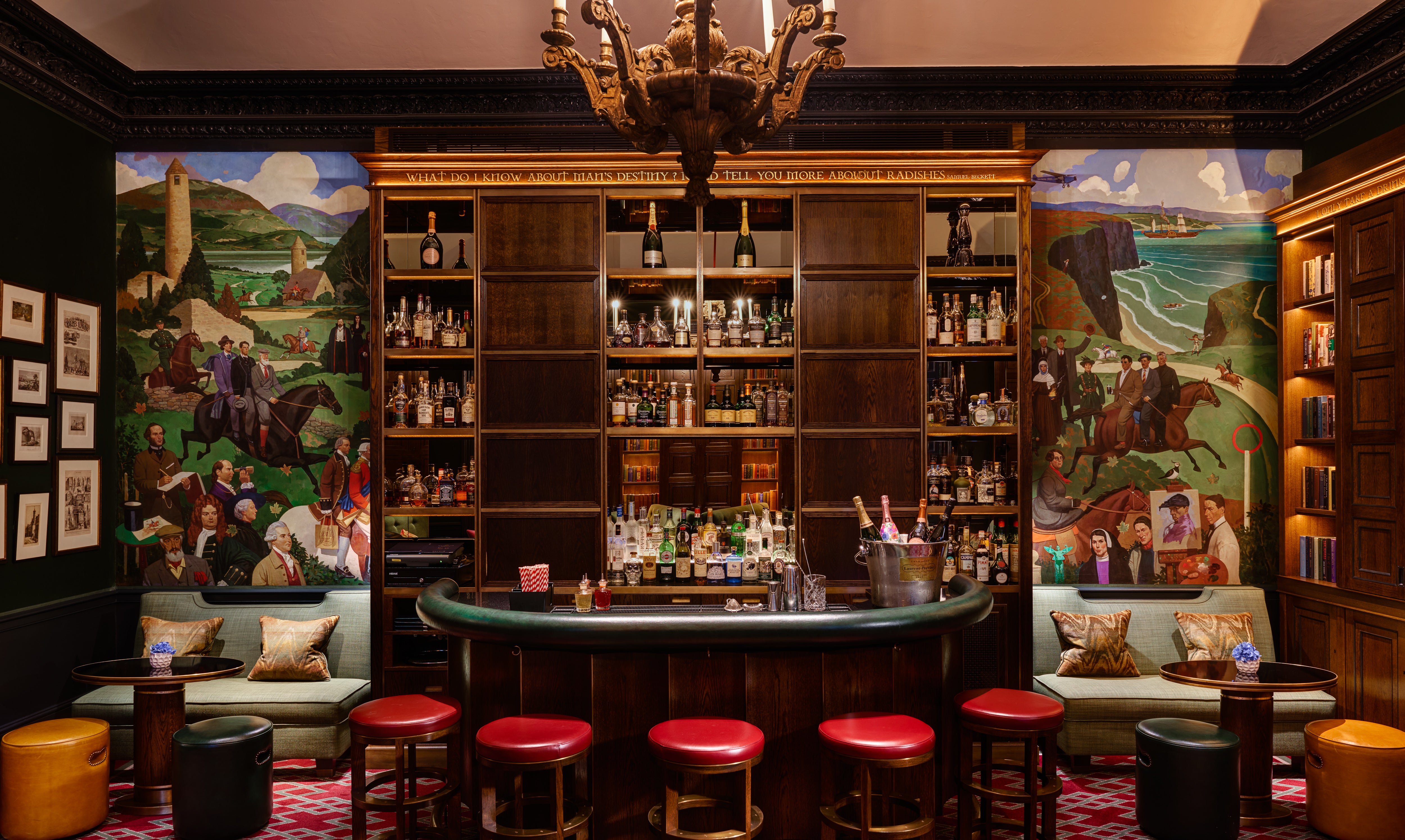 The Shelbourne’s No. 27 Bar is known for popping bottles of champagne on a Friday