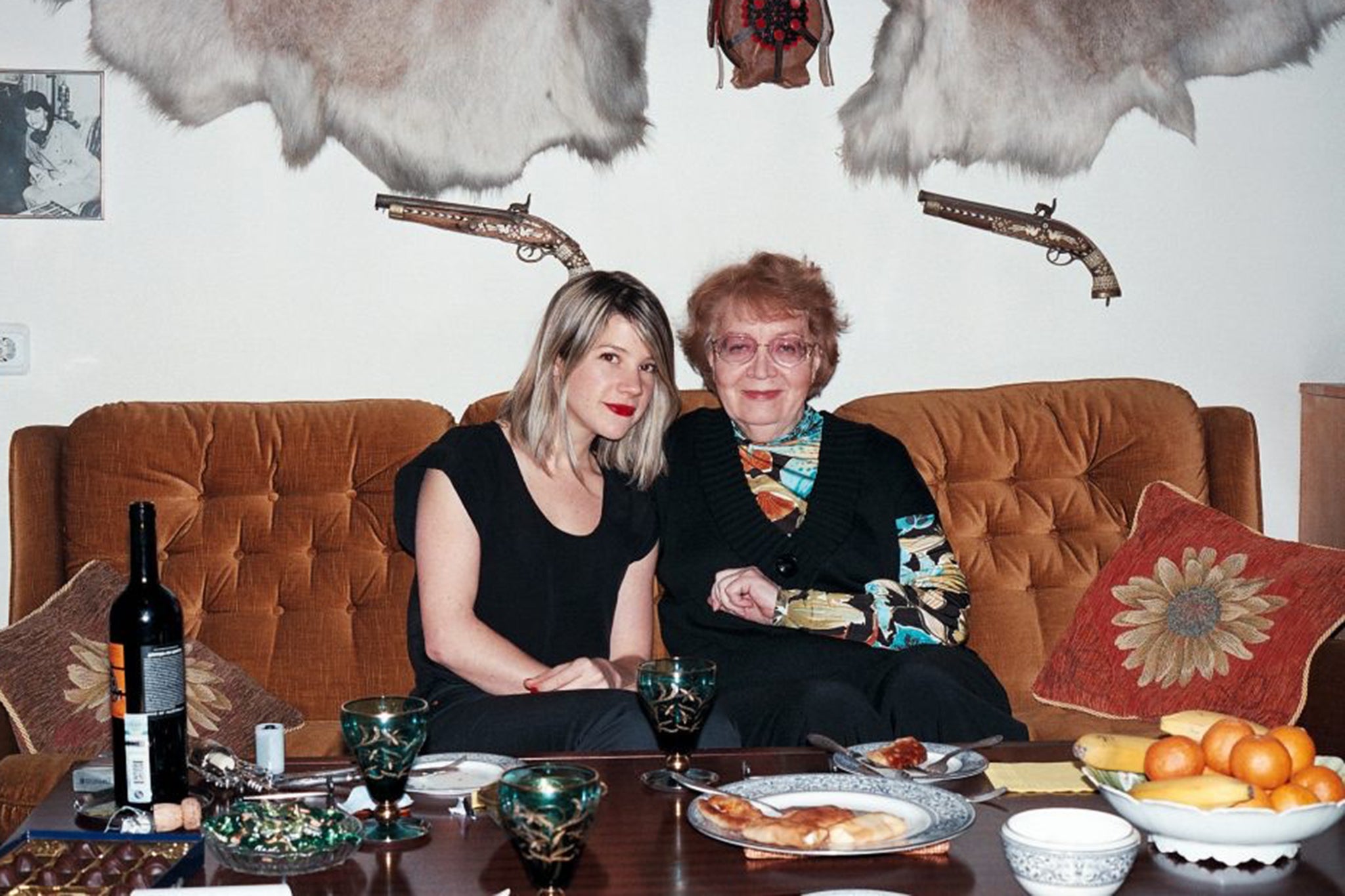 Philby and her grandmother Rufina in Moscow in 2010