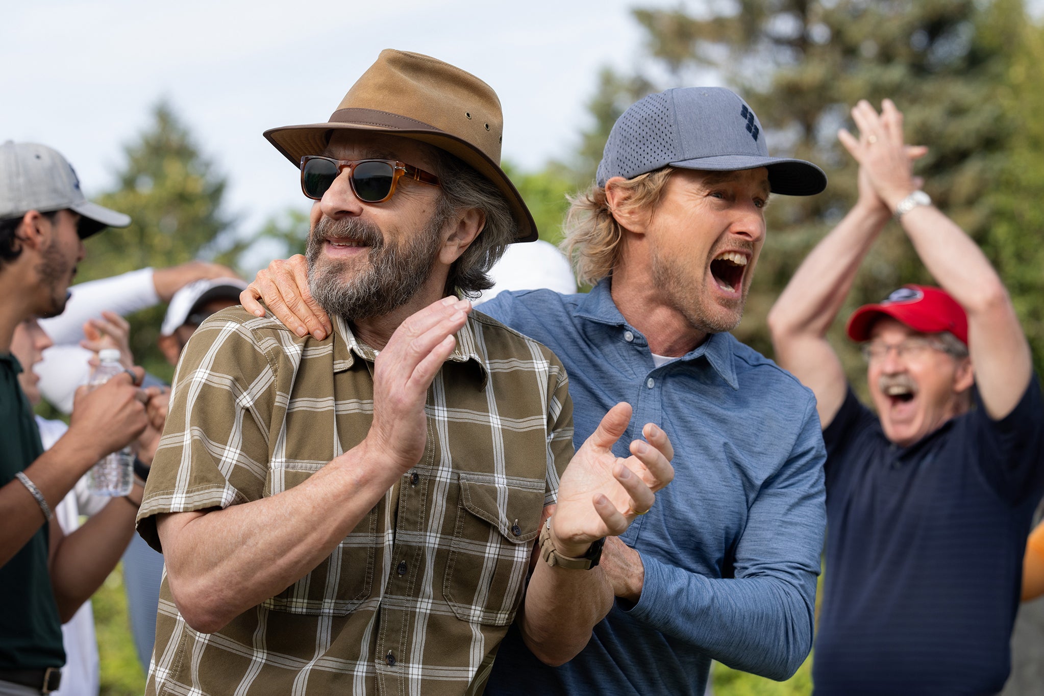 Marc Maron and Owen Wilson in Apple TV + 's' Stick'