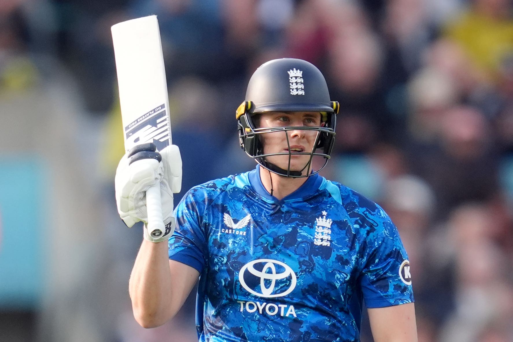 Jamie Smith made a barnstorming fifty in England’s win over the West Indies at the Kia Oval (Adam Davy/PA)