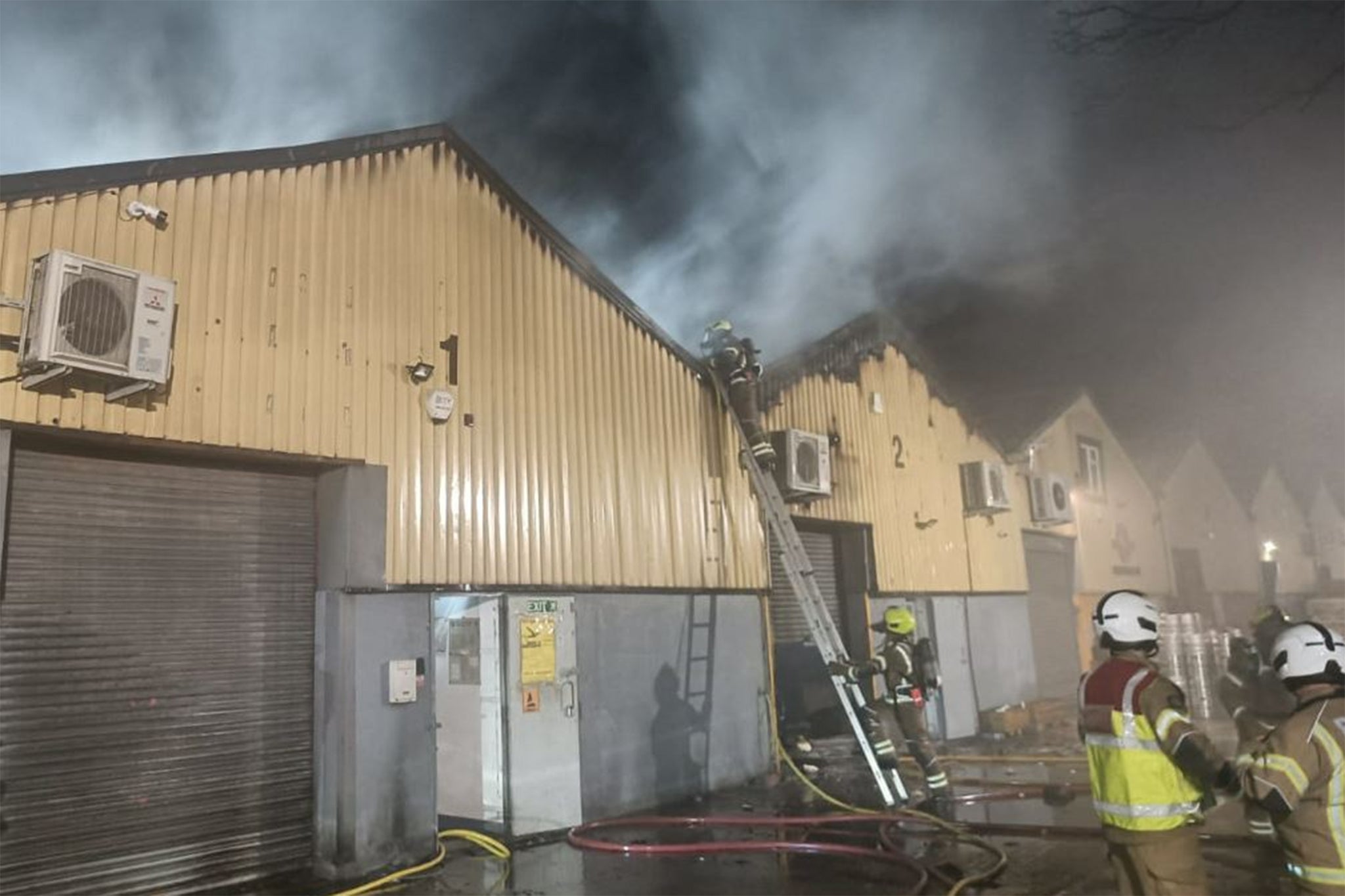 A fire broke out at an industrial estate in Leyton in March