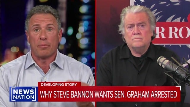 Steve Bannon keeps calling for Lindsey Graham to be ‘thrown in jail’ for ‘stirring it up’ in Ukraine