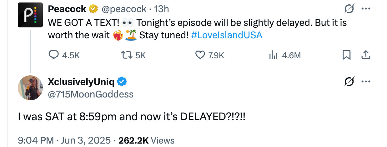 Fan jokes about being ready for ‘Love Island USA’ season seven premiere only for it to be delayed