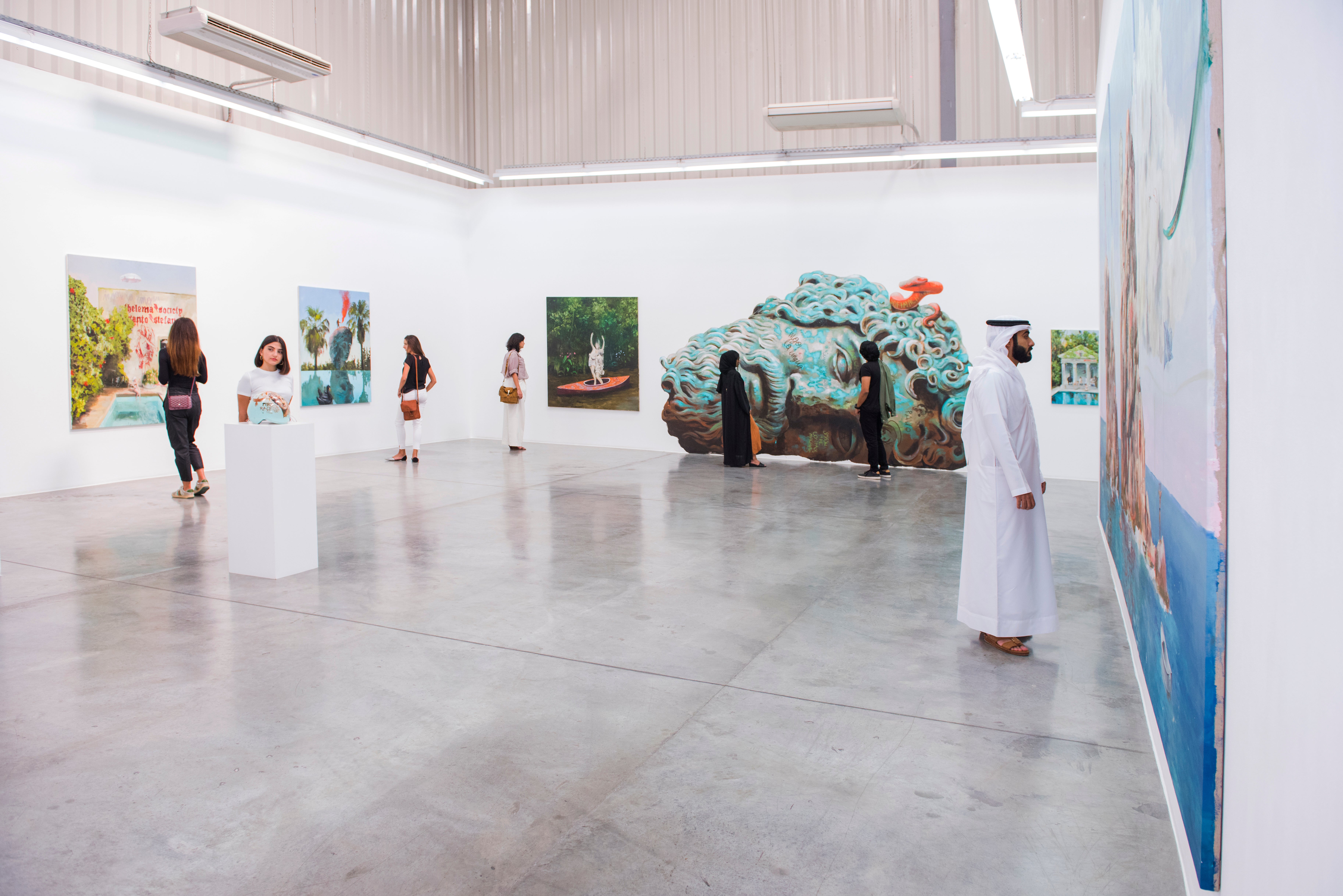 The galleries in Dubai's Alserkal Avenue are housed in converted warehouses
