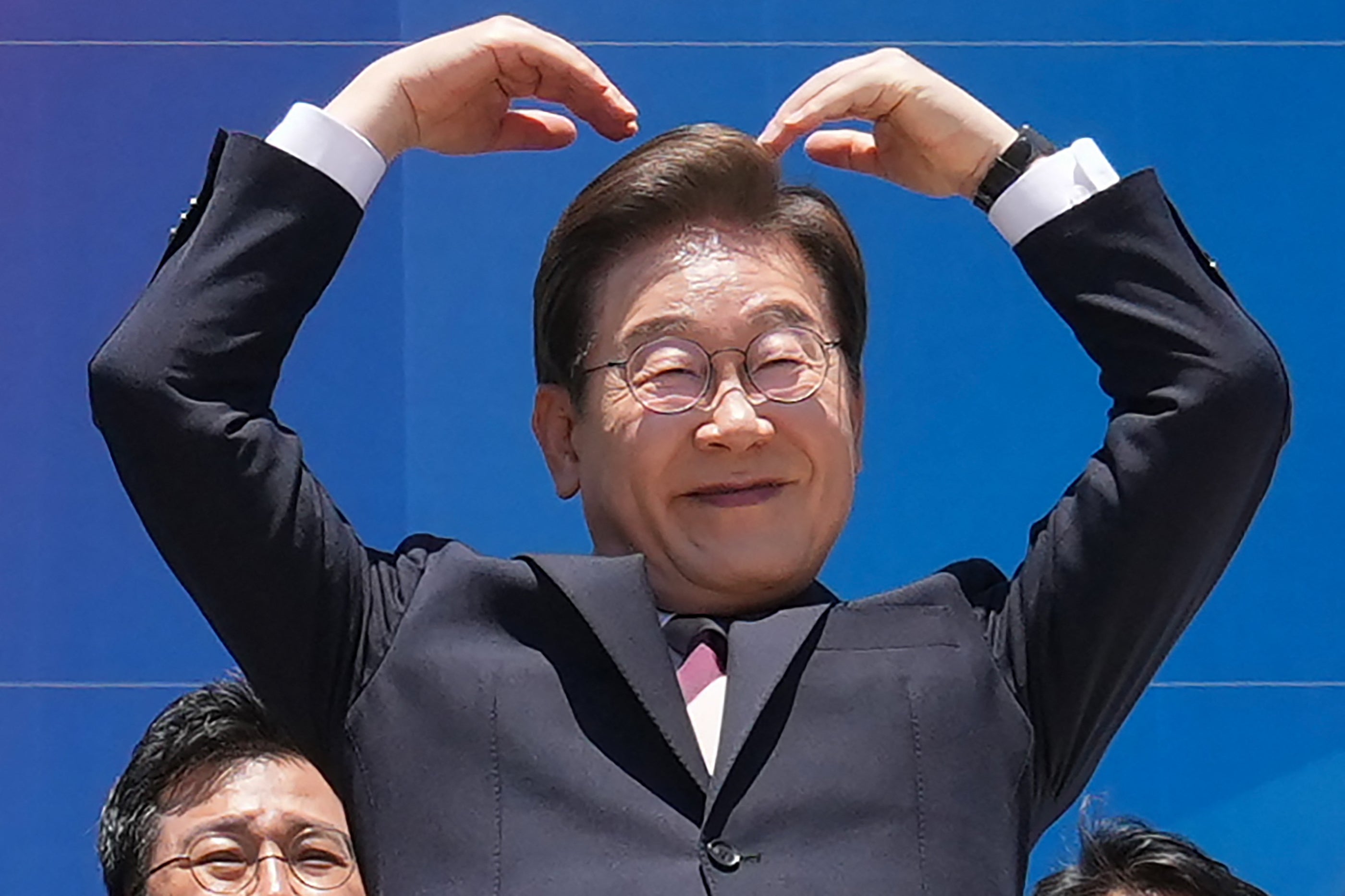 South Korean president Lee Jae Myung leaves following his inauguration ceremony in Seoul on 4 June 2025