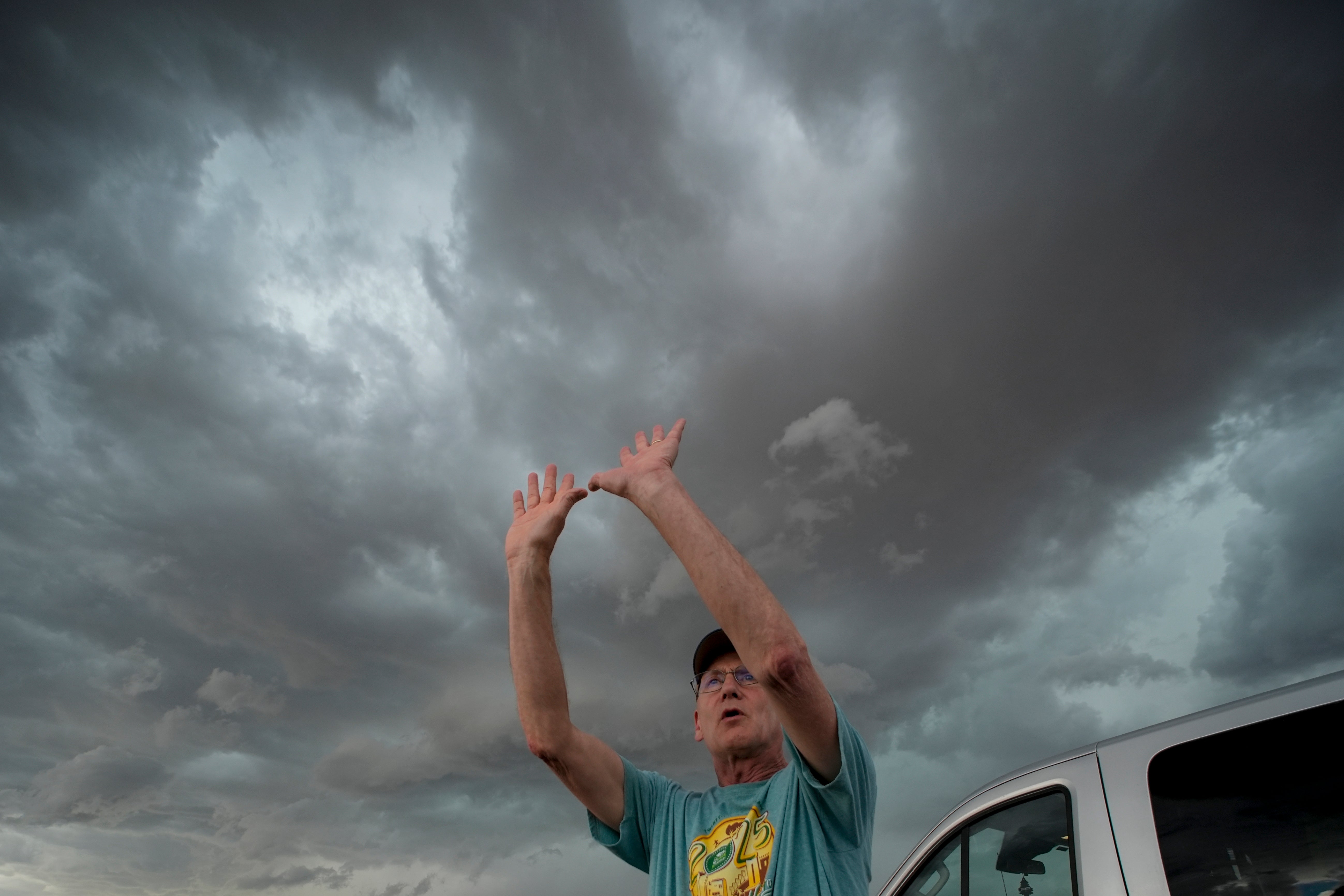 APTOPIX Climate Hail Chasing