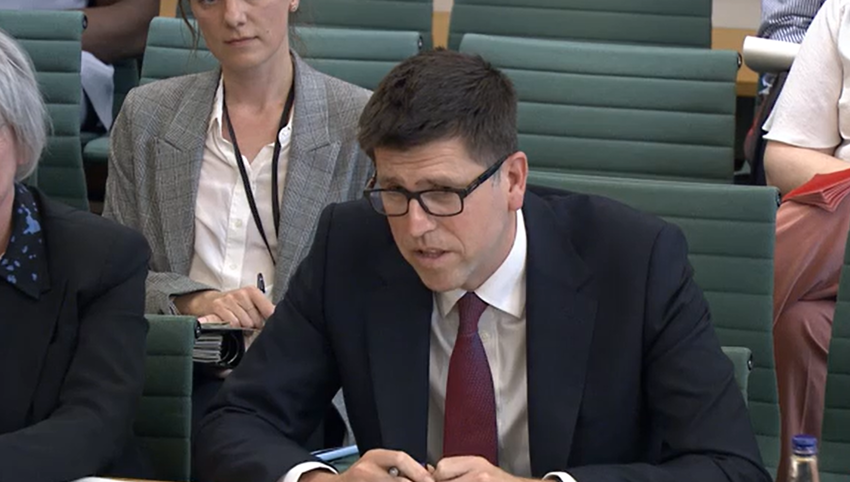 HMRC’s chief civil servant John-Paul Marks appearing at the Treasury Committee, where MPs heard about a phishing breach which has cost £47 million. (UK Parliament/Parliament TV)