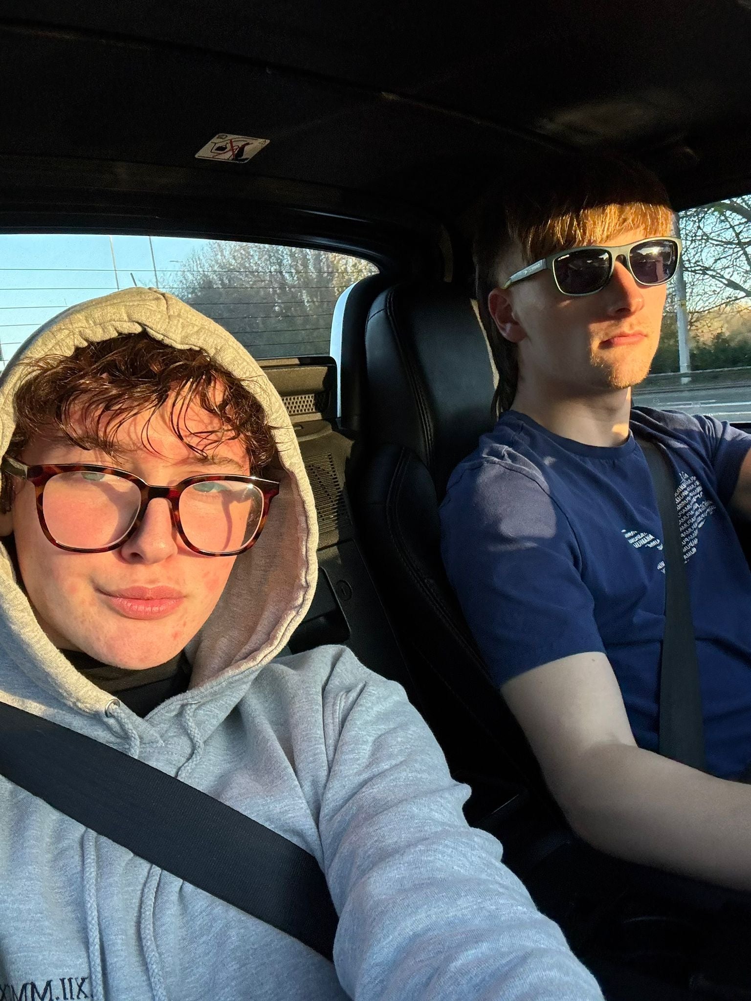 Charlie, pictured with his fiance Oliver, said his skin is 'the best it's been in a whole year'