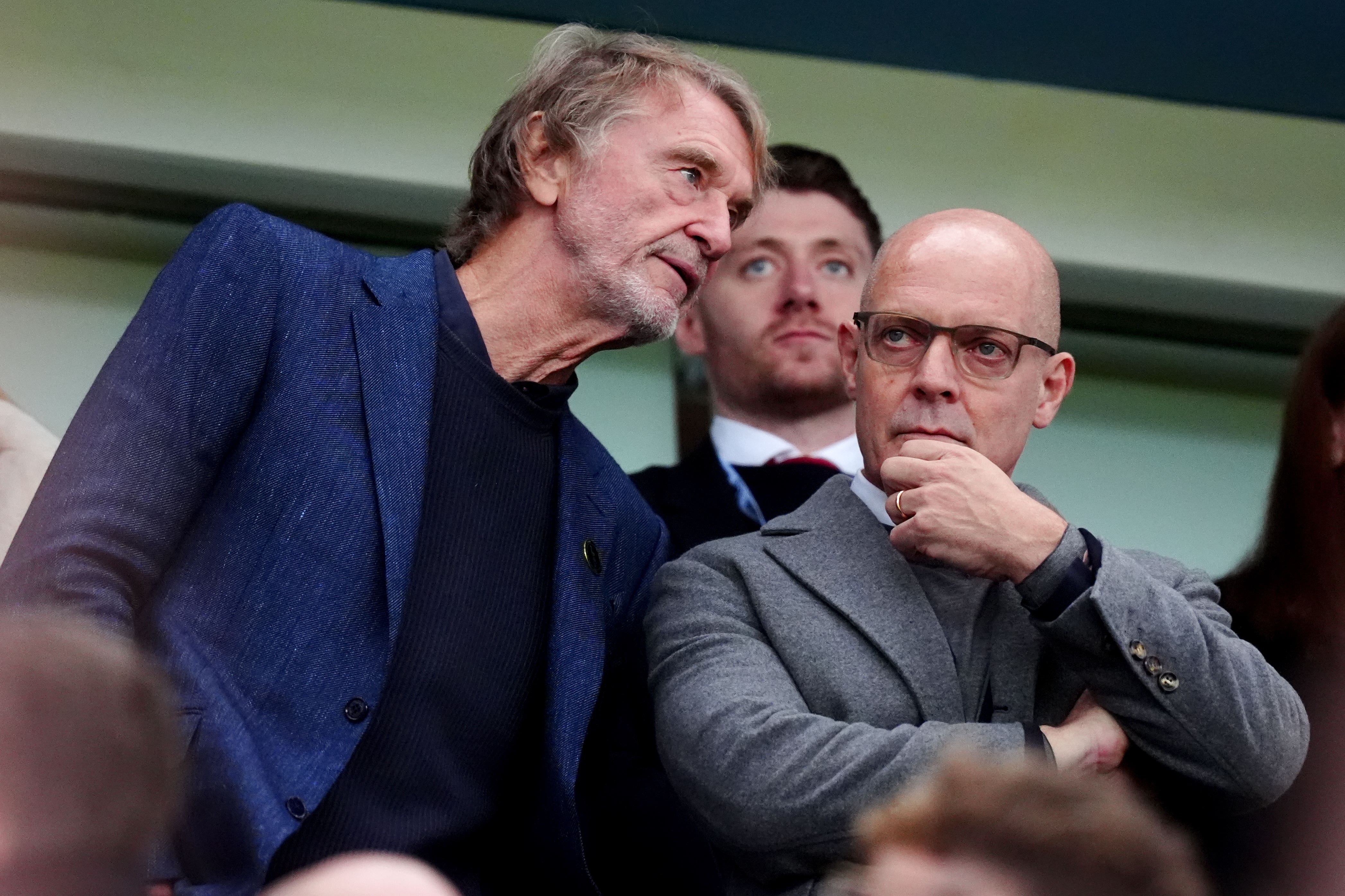 Sir Jim Ratcliffe, left, and Sir Dave Brailsford (Mike Egerton/PA)