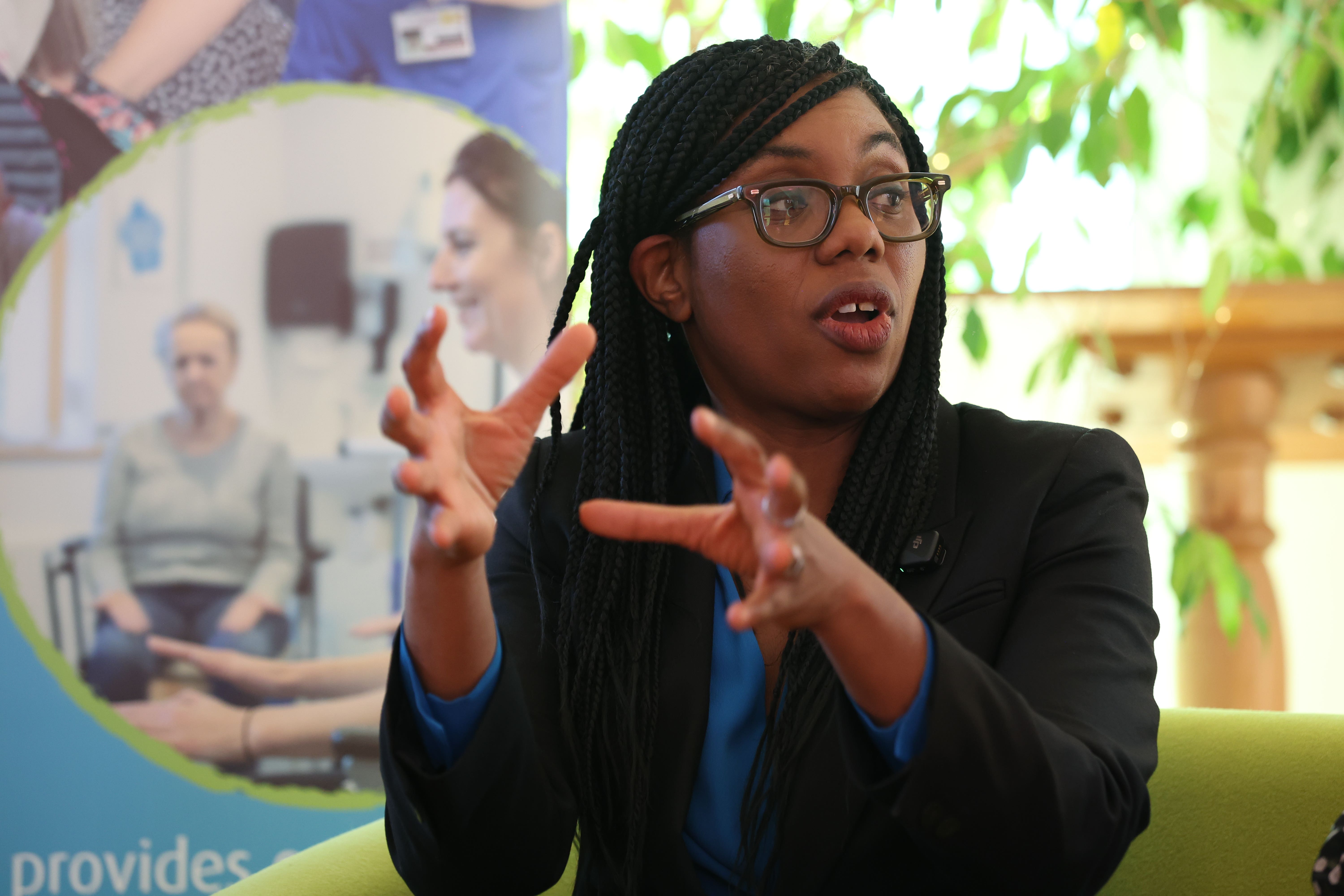 Conservative Party leader Kemi Badenoch has stopped short of calling for the UK to leave the ECHR (Chris Radburn/PA)