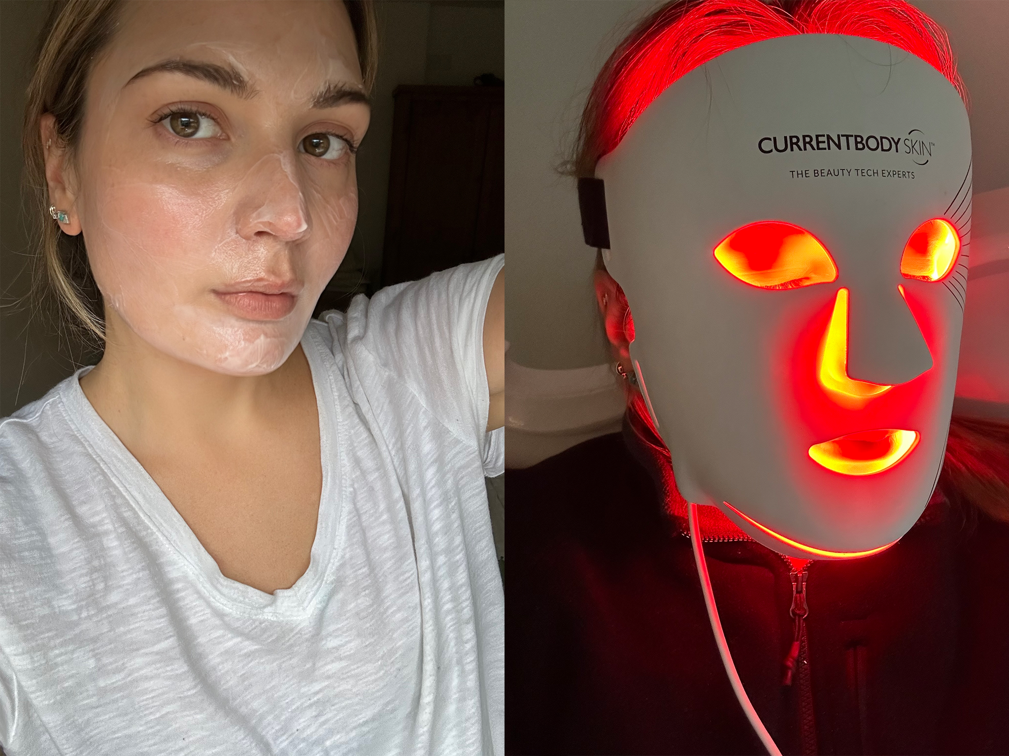 Using the masks on one side of my face allowed me to see skin results clearly