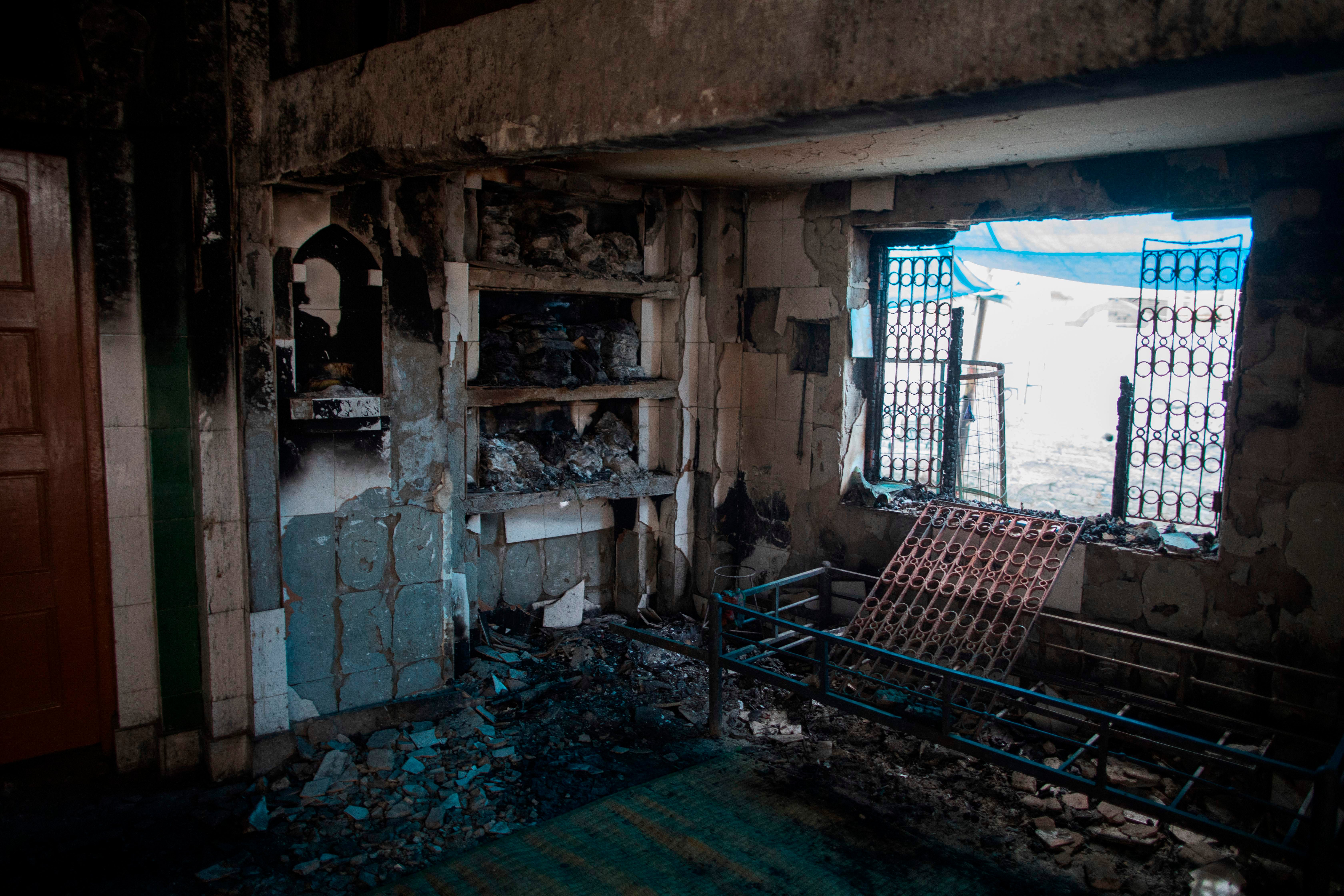 Farooqia mosque was burned down by a mob during sectarian riots in Delhi in 2020