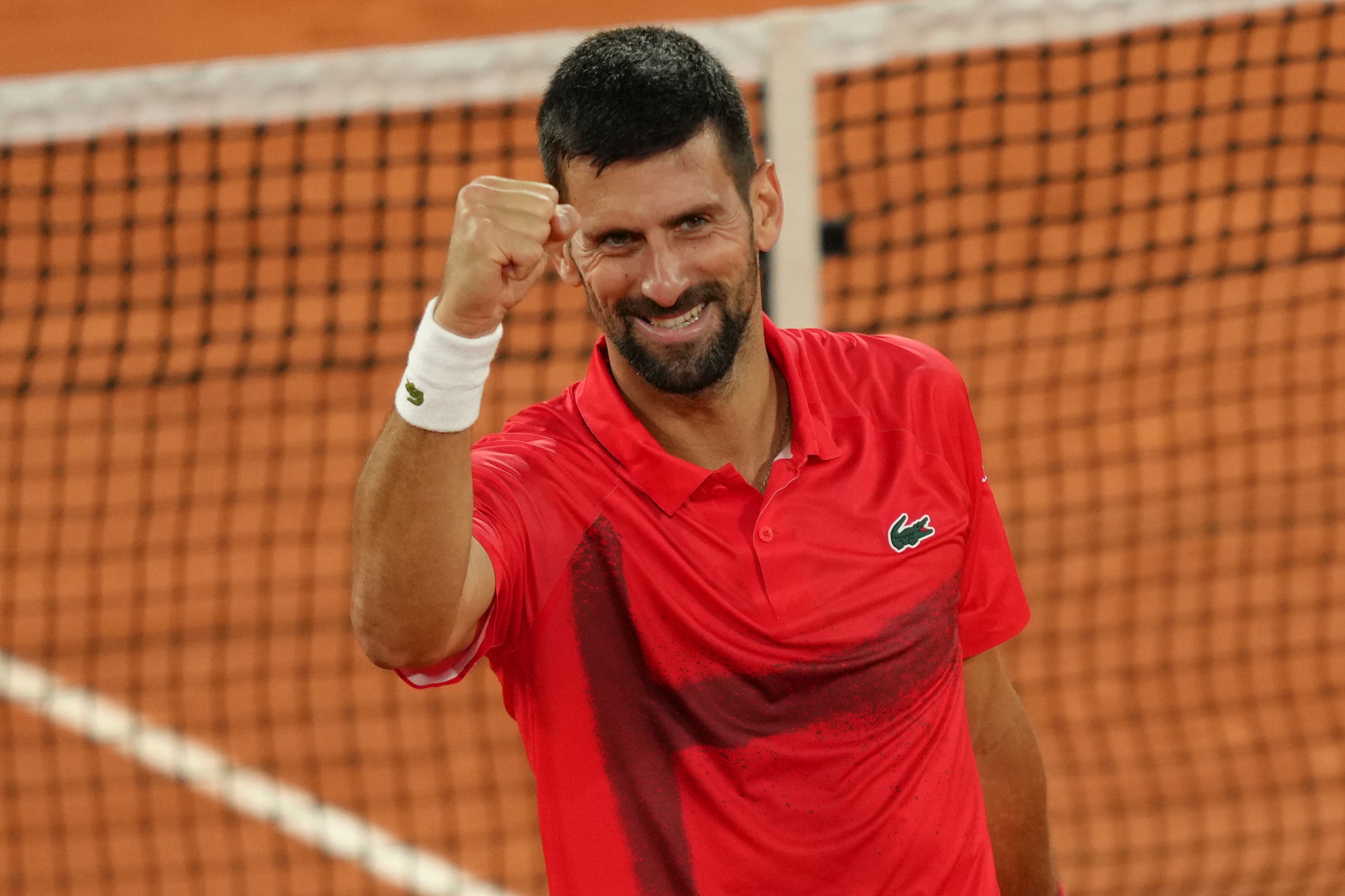Novak Djokovic beat Alexander Zverev in four sets (Aurelien Morissard/AP)