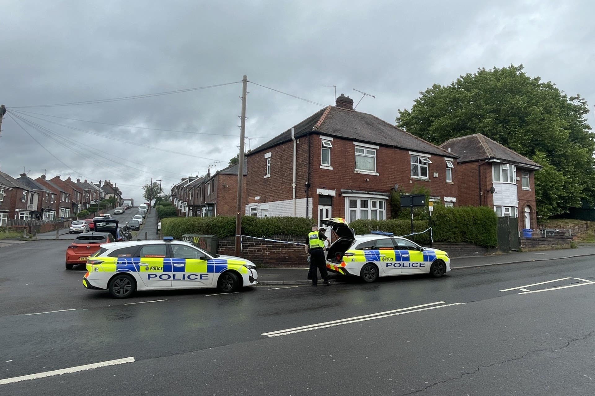 South Yorkshire Police said officers were called to reports of a road traffic collision on Staniforth Road shortly after 4.50pm on Wednesday (Dave Higgens/PA)