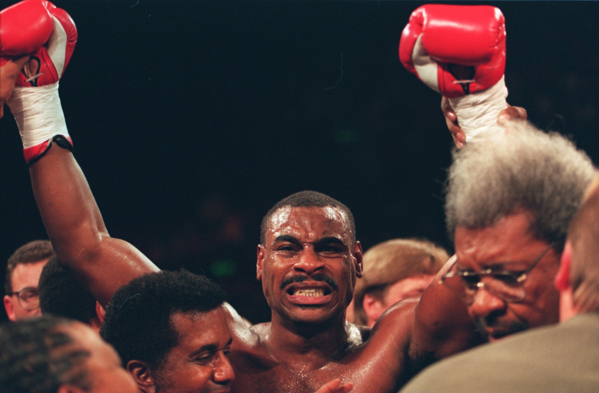 Oliver McCall, pictured in 1994 here, is still fighting at 60 years old