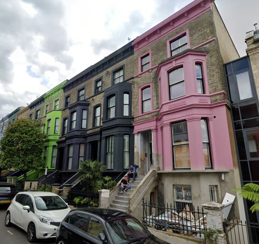 Residents hope the black paint will be less appealing to tourists keen to take photos