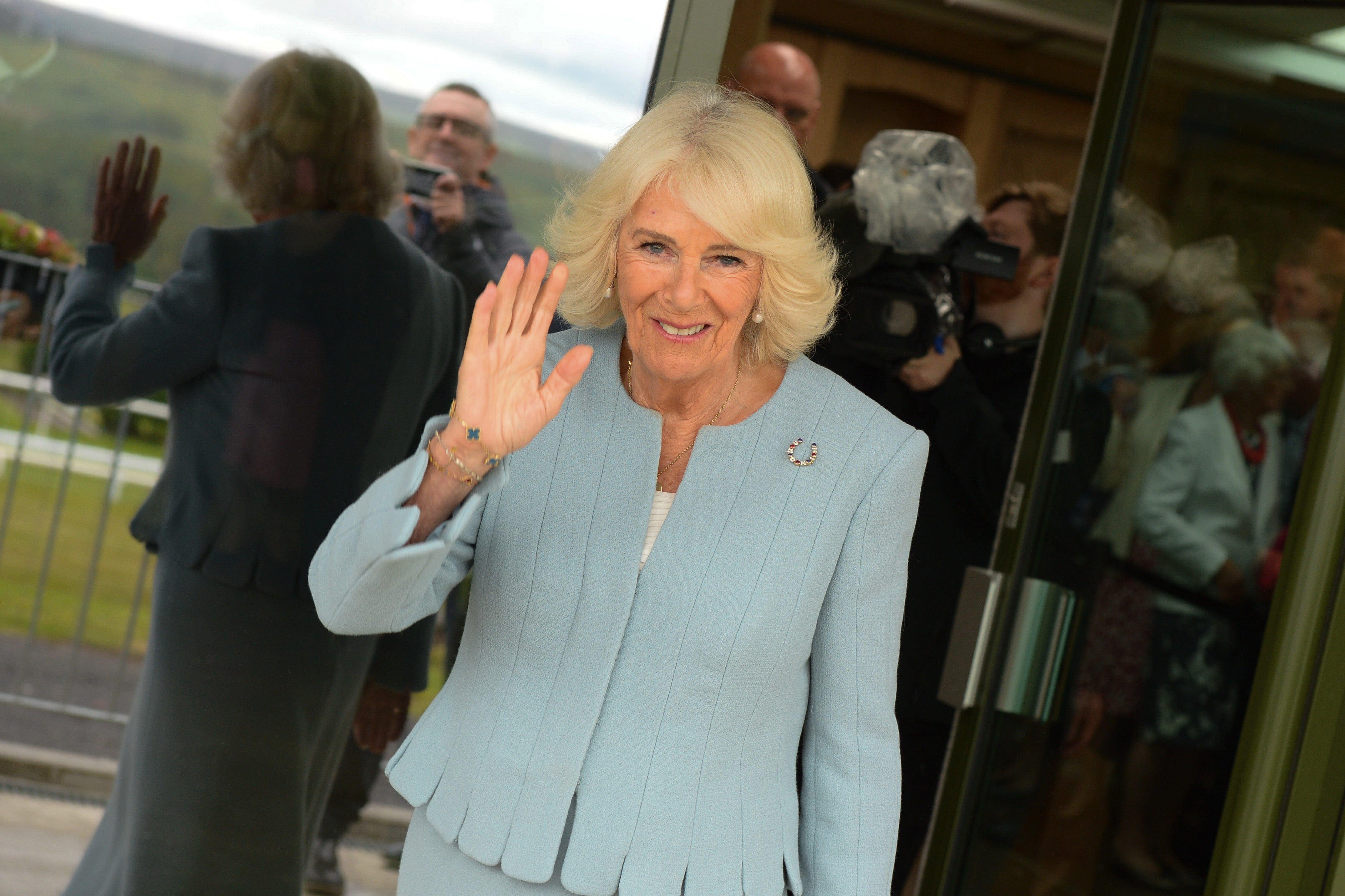 Queen ‘thrilled’ to open horse racing stand named in her honour