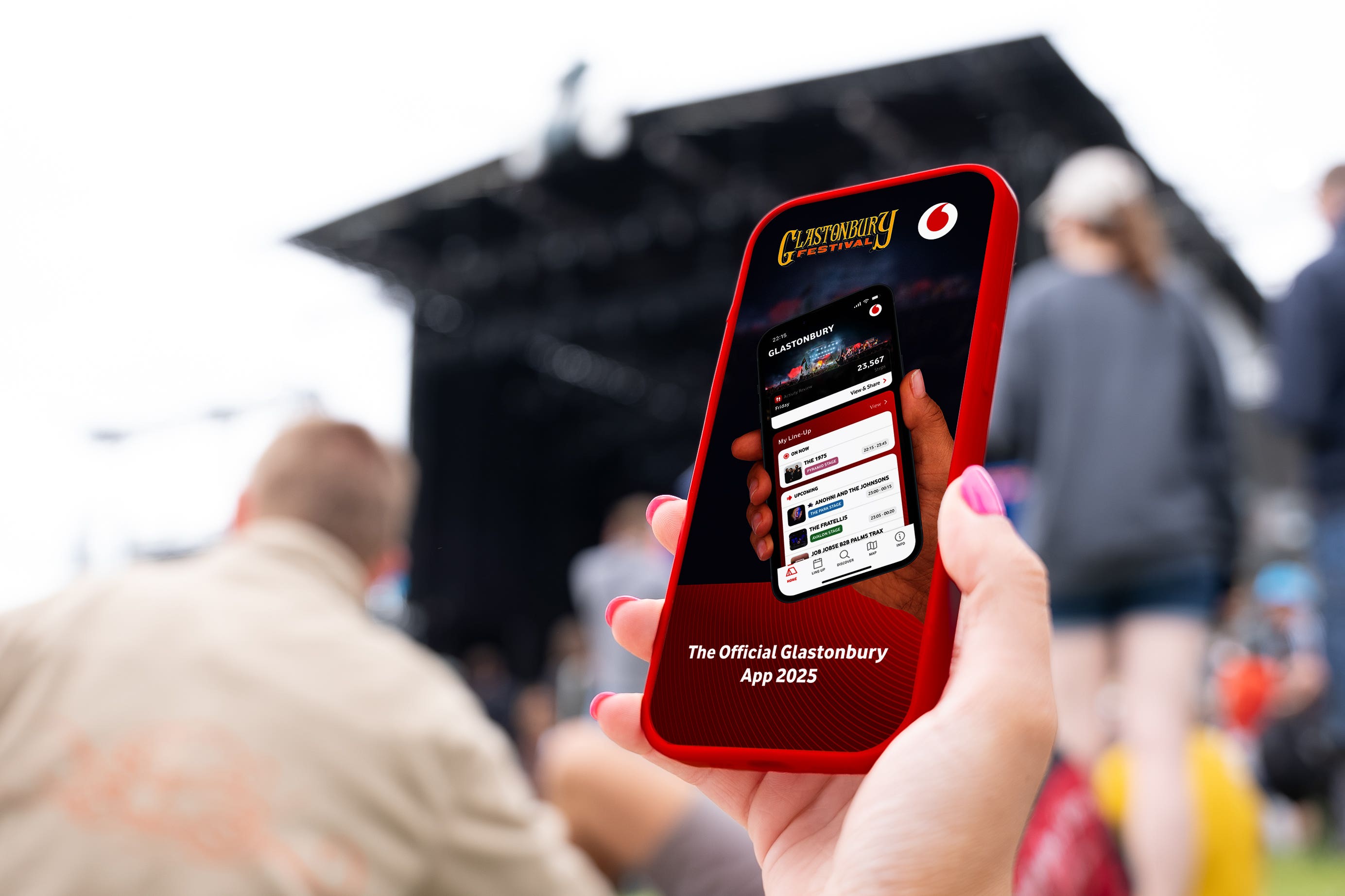 The app was downloaded 226,215 times in 2024 (Vodafone/PA)