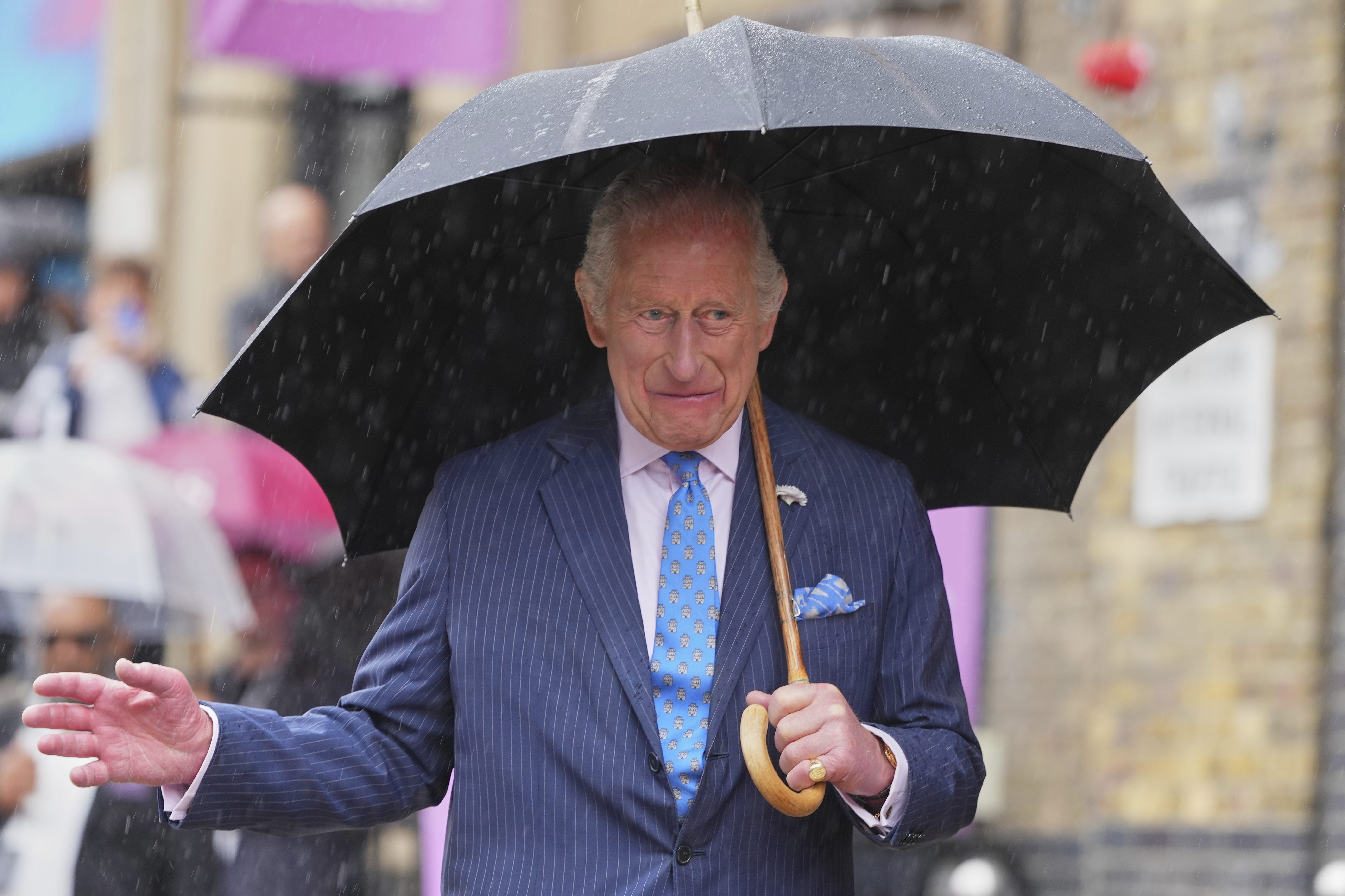 The King visited South by SouthWest London, a culture, technology and creativity festival (Kirsty Wigglesworth/PA)