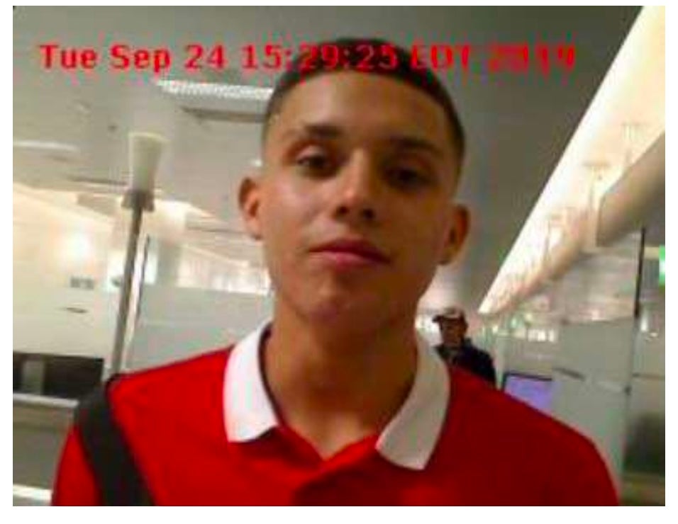 What Labrador-Sierra actually looked like as a teen, pictured in 2019 when entering the U.S. at Miami International Airport on a B1/B2 tourist visa.