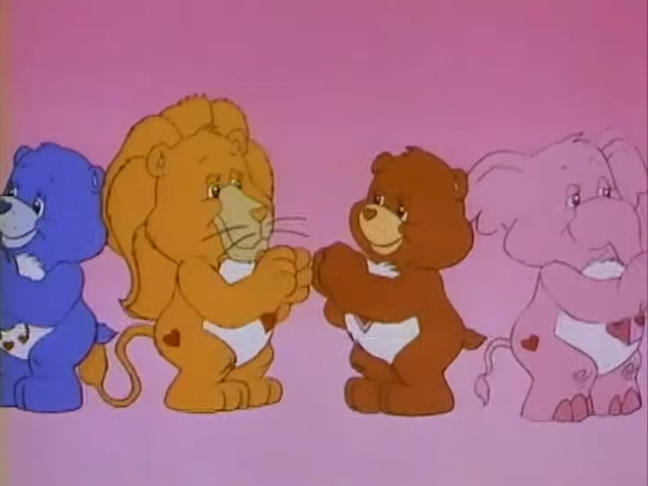 A scene from 'The Care Bears Family'