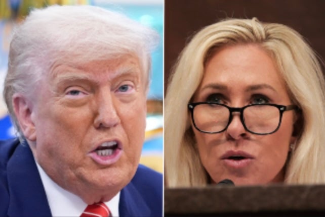 MTG has drawn criticism after she purchased stock in Peter Thiel-owned Palantir in April, three days before the company won an ICE contract. But Trump turned his attention to Pelosi.