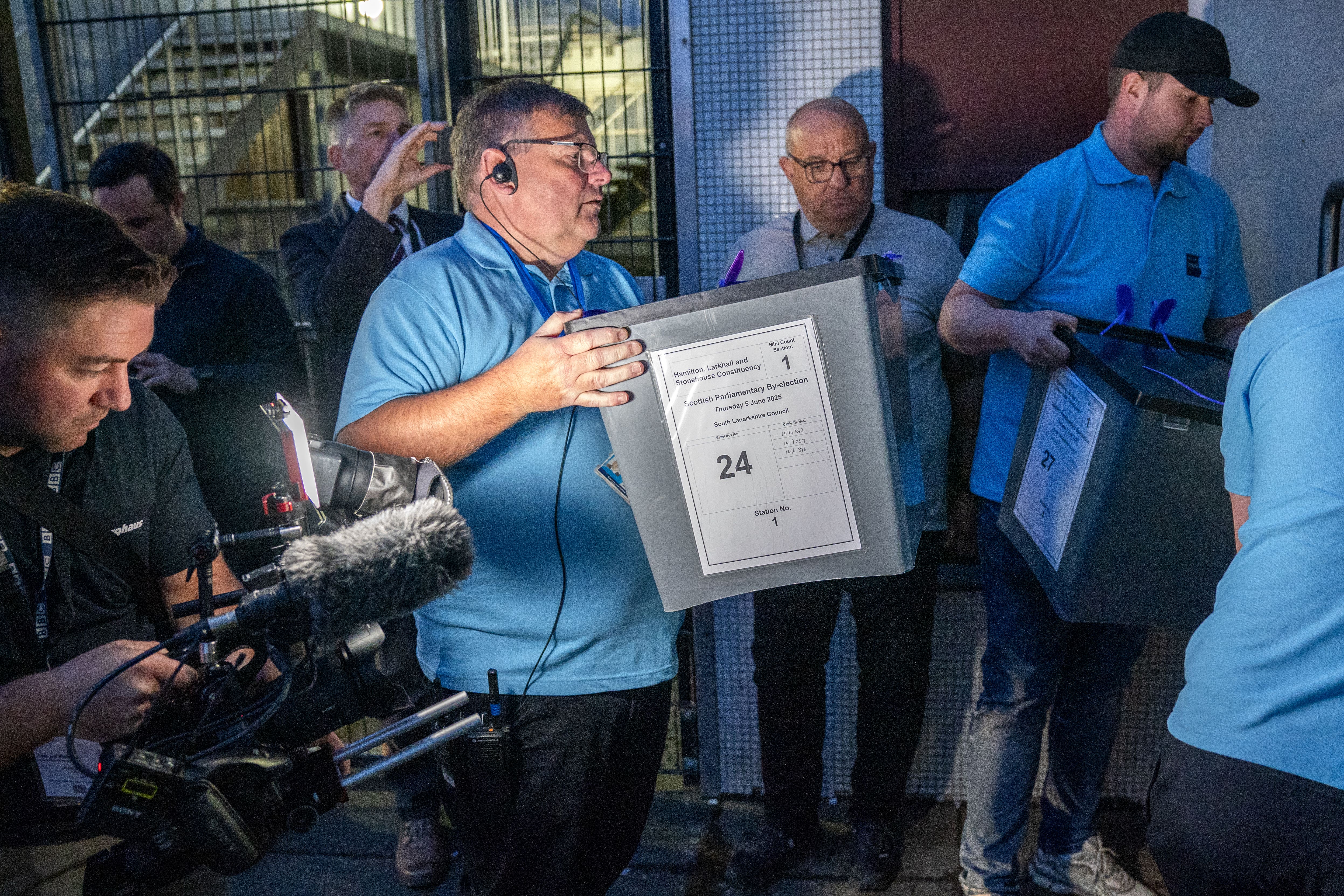 Counting has started in the by-election contest in Hamilton (Jane Barlow/PA)