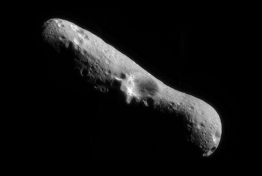 Mosaic image of asteroid Eros