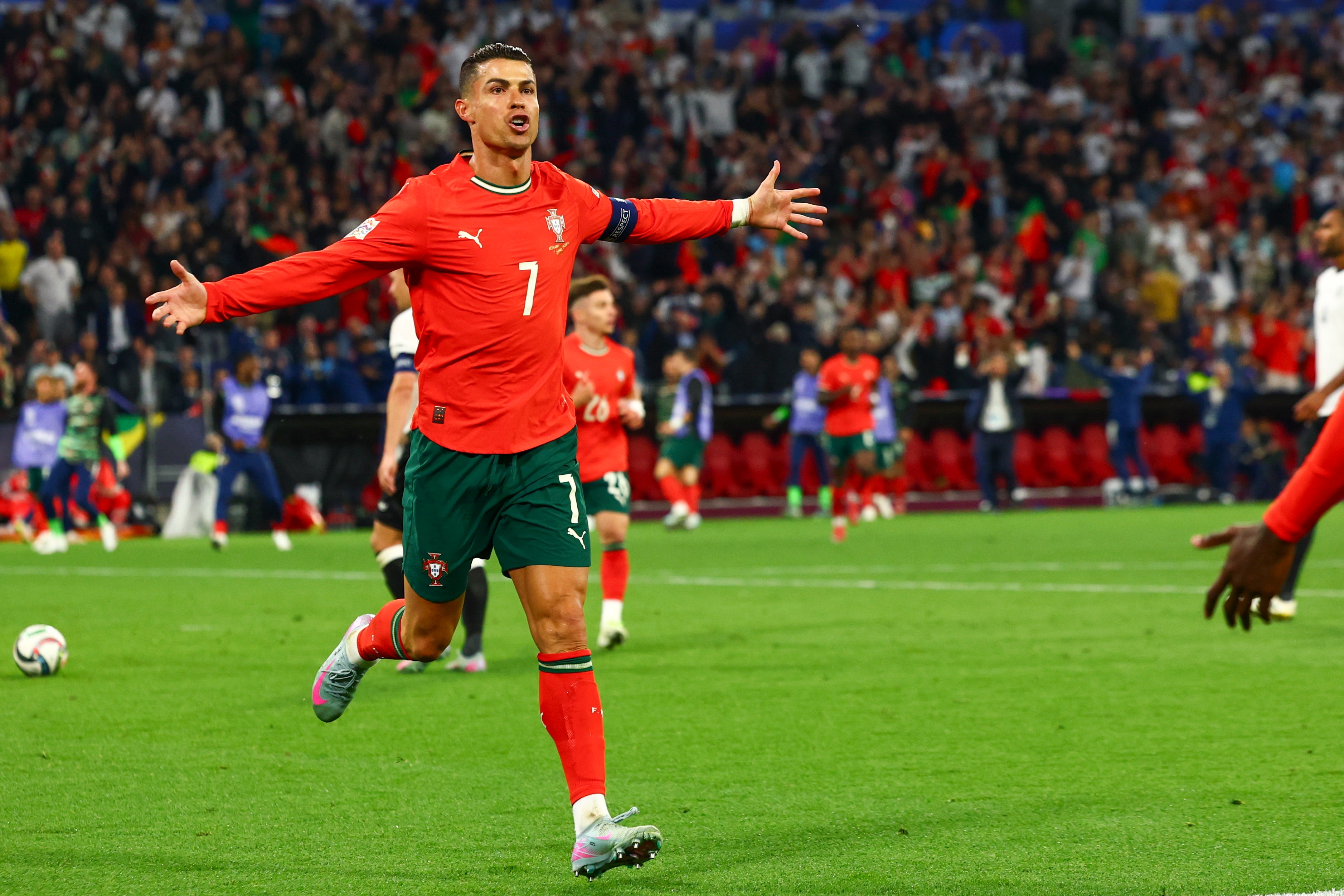 Cristiano Ronaldo sends Portugal past Germany to Nations League final on night of drama